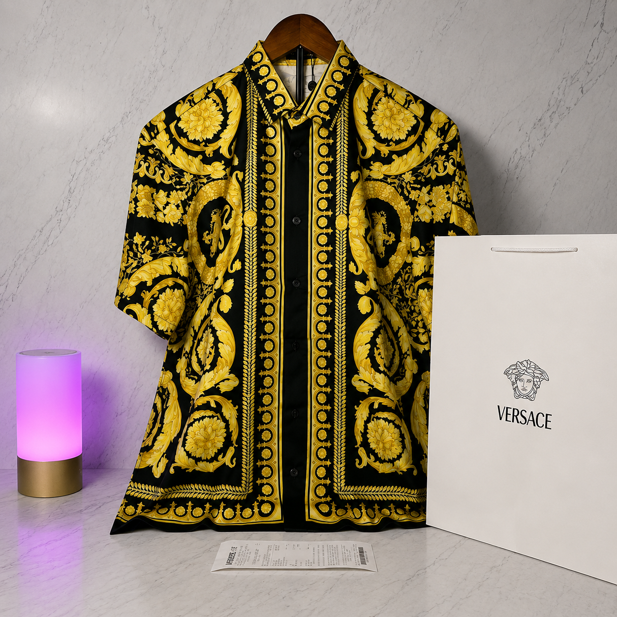 VERSACE BAROCCO PRINT SHIRT (SIZE M-XL)