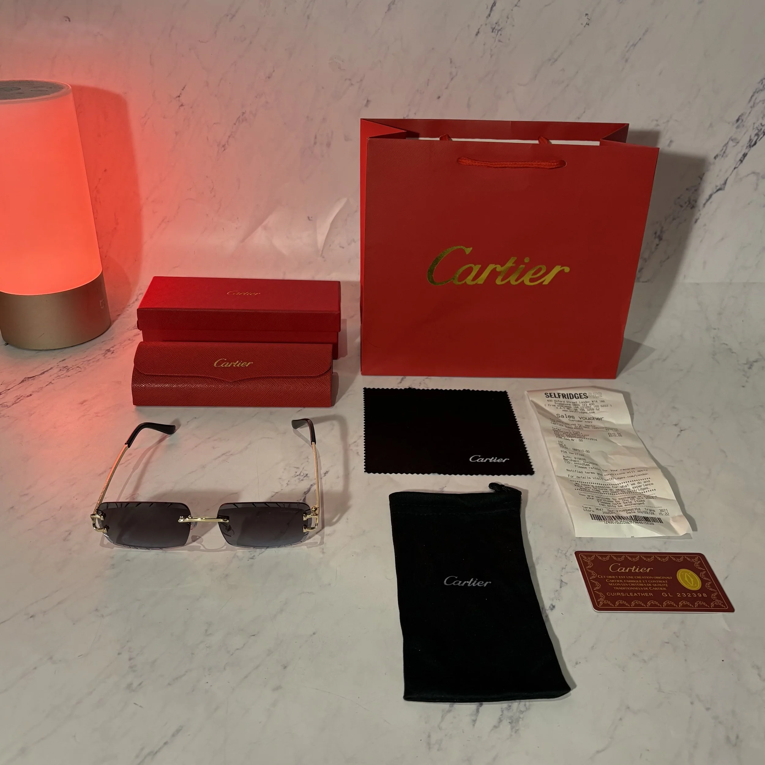 CARTIER SUNGLASSES TEXTURED (4 COLOURS)