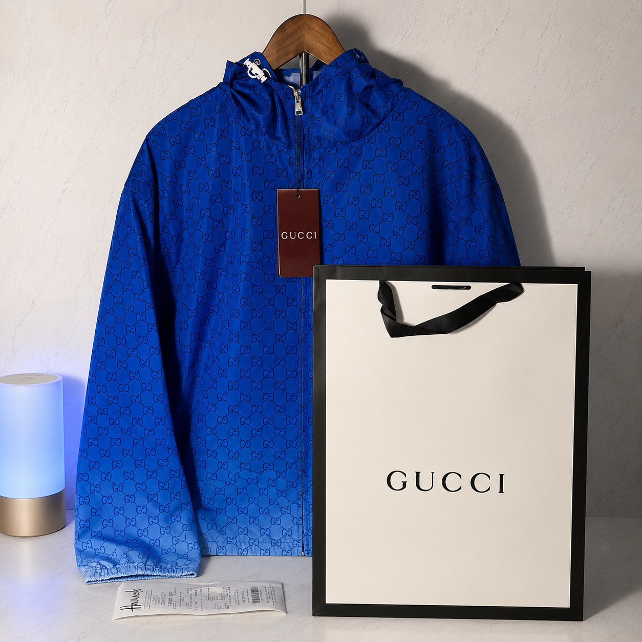 GUCCI GRADIENT BLUE WINDBREAKER (SIZE S-XL)