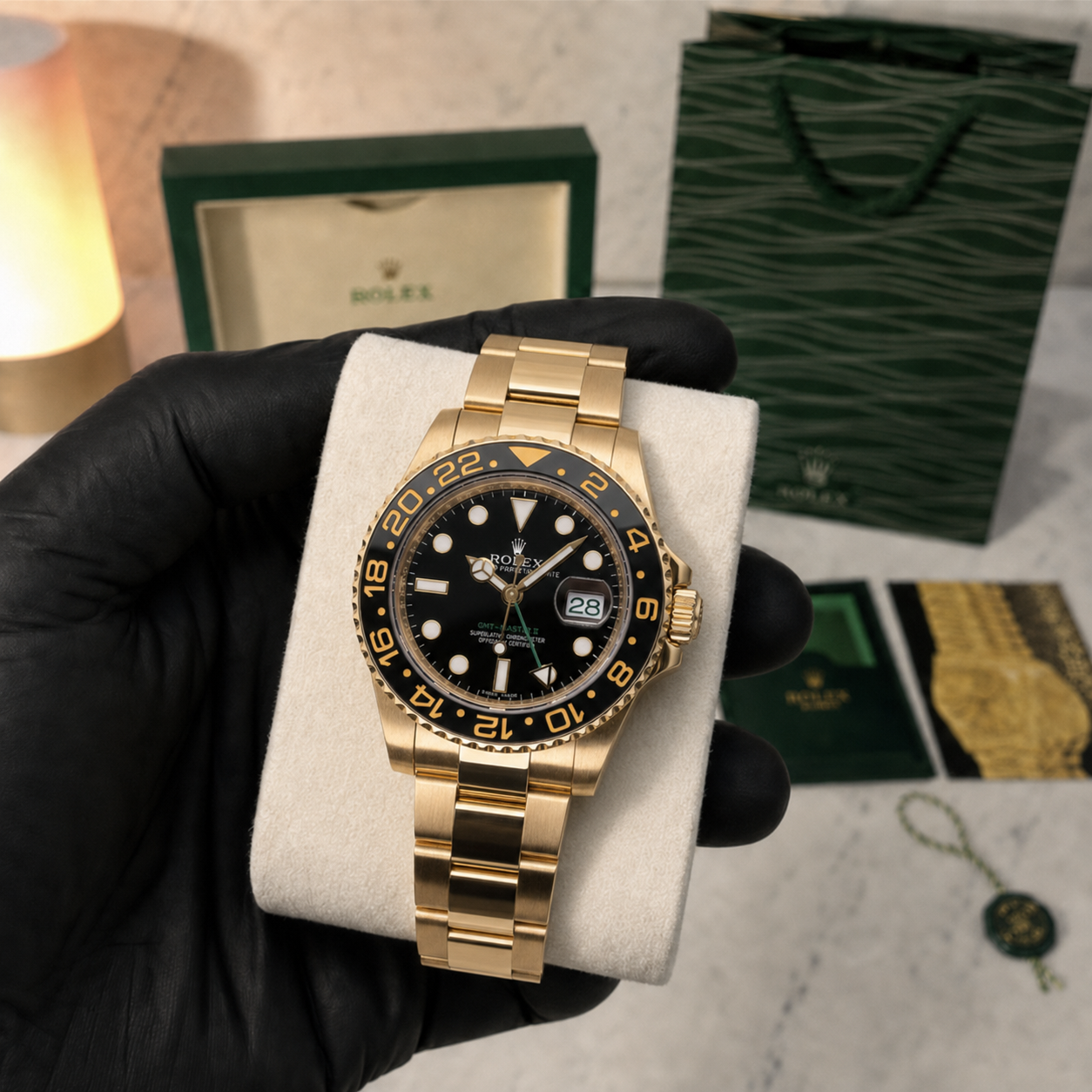 ROLEX GMT-MASTER II "GOLD & BLACK"