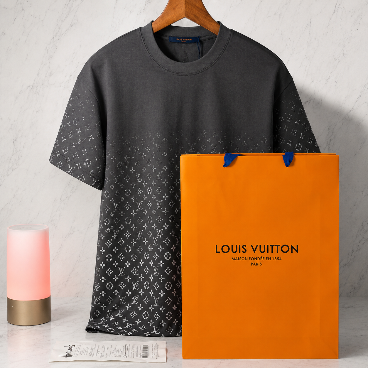 LV GRADIENT T-SHIRT (GREY SIZE S-XL)