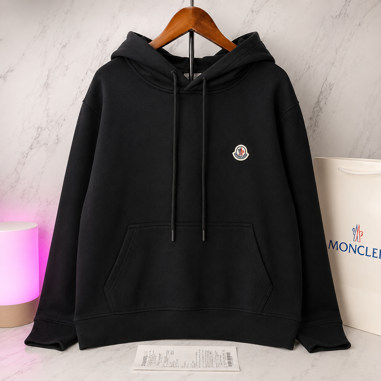 MONCLER LOGO PATCH HOODIE (SIZE S-XL)
