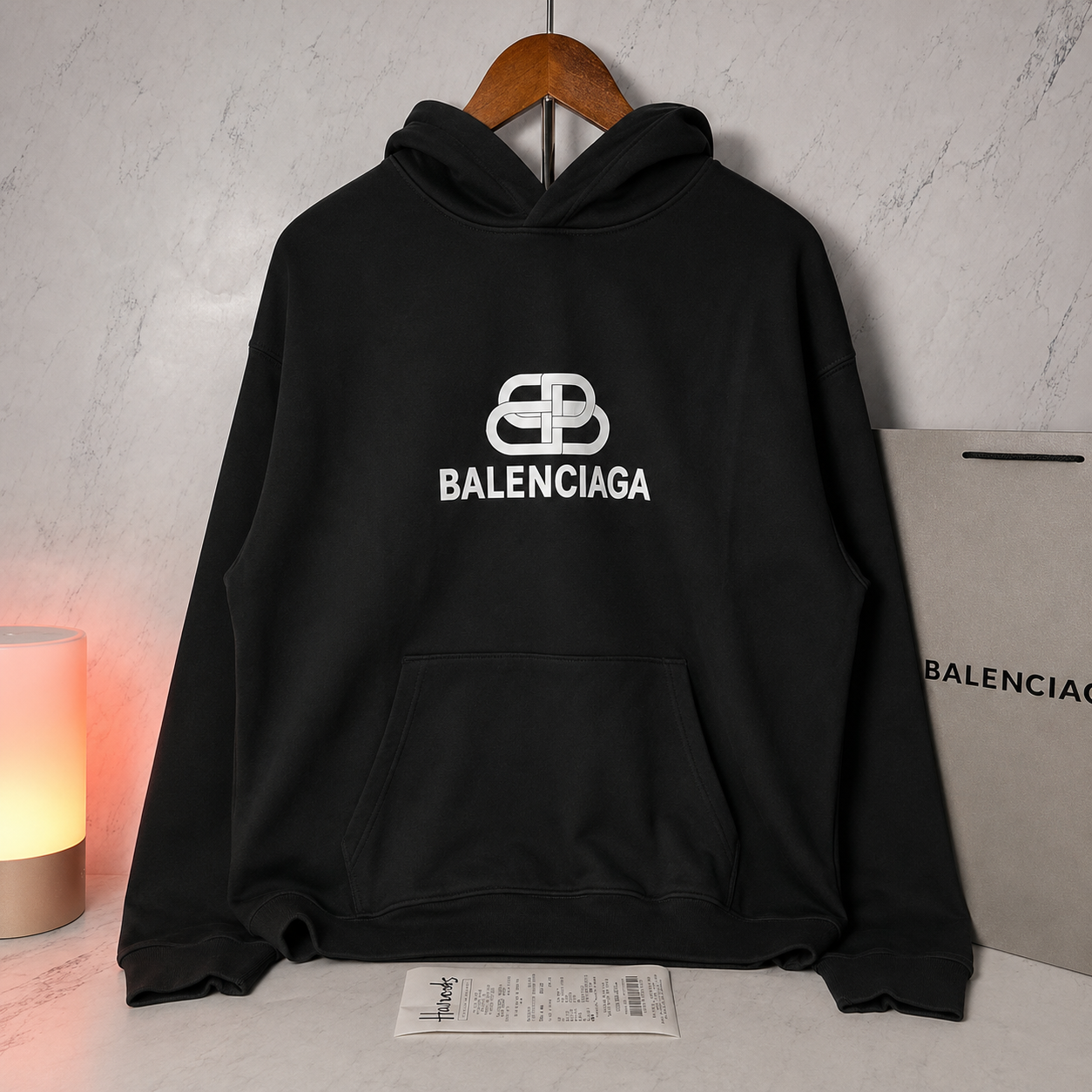 BALENCIAGA BB LOGO HOODIE (SIZE XS-L)