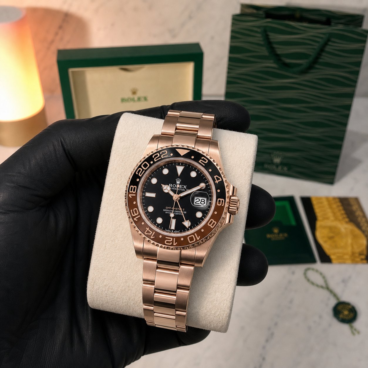 ROLEX GMT-MASTER II "ROSE GOLD ROOTBEER"