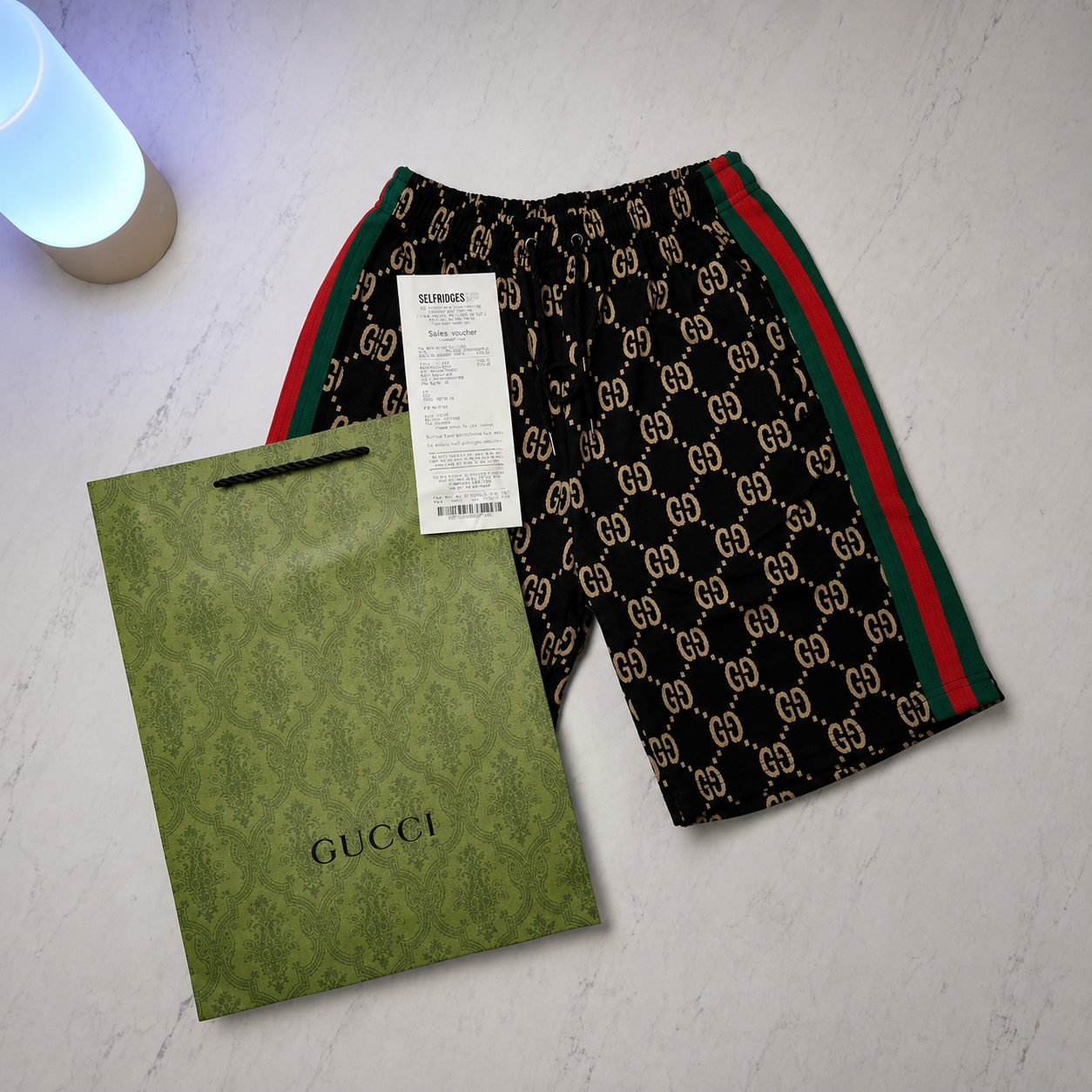 GUCCI GG JACQUARD SHORTS (SIZE S-XL)