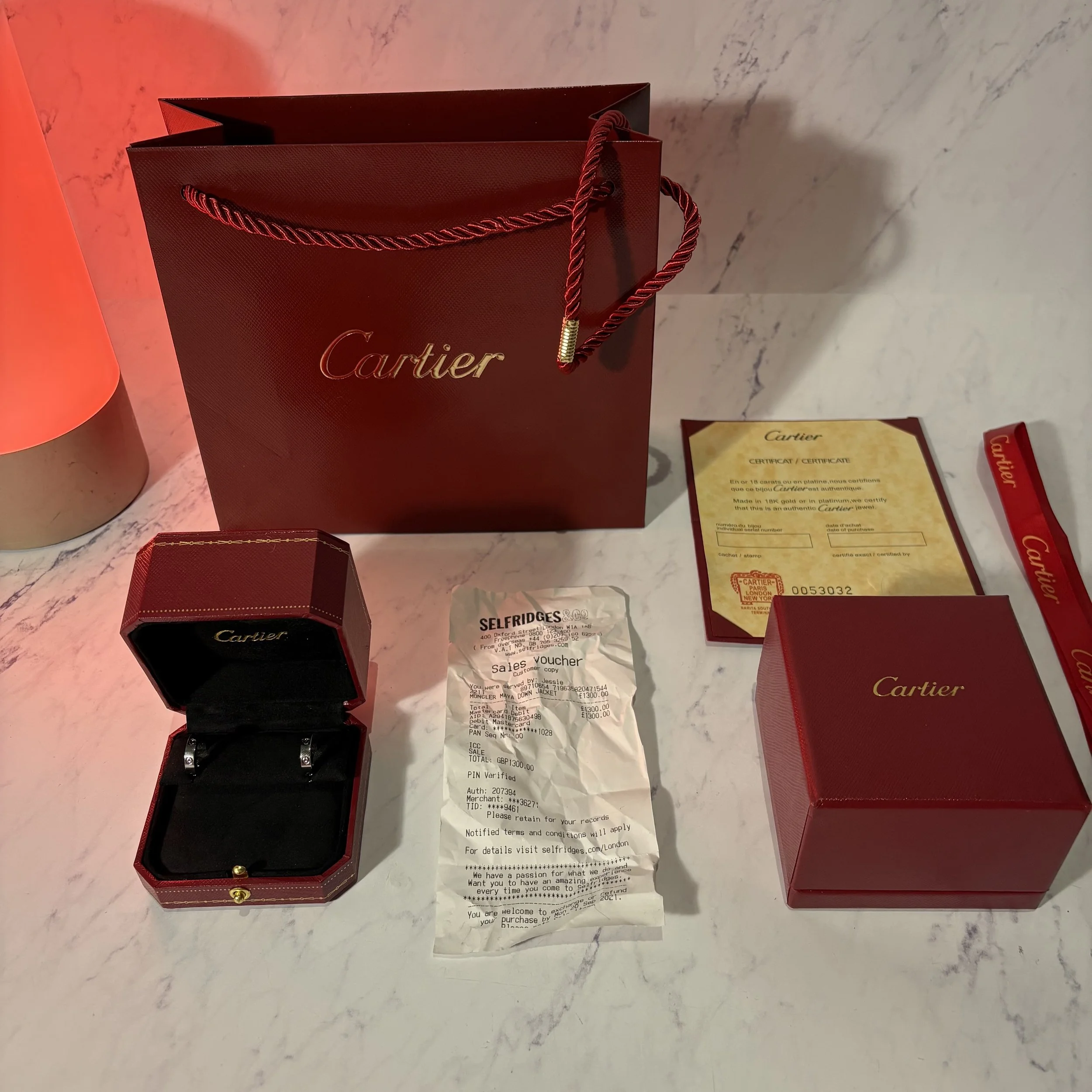 CARTIER LOVE EARRINGS (3 COLOURS)