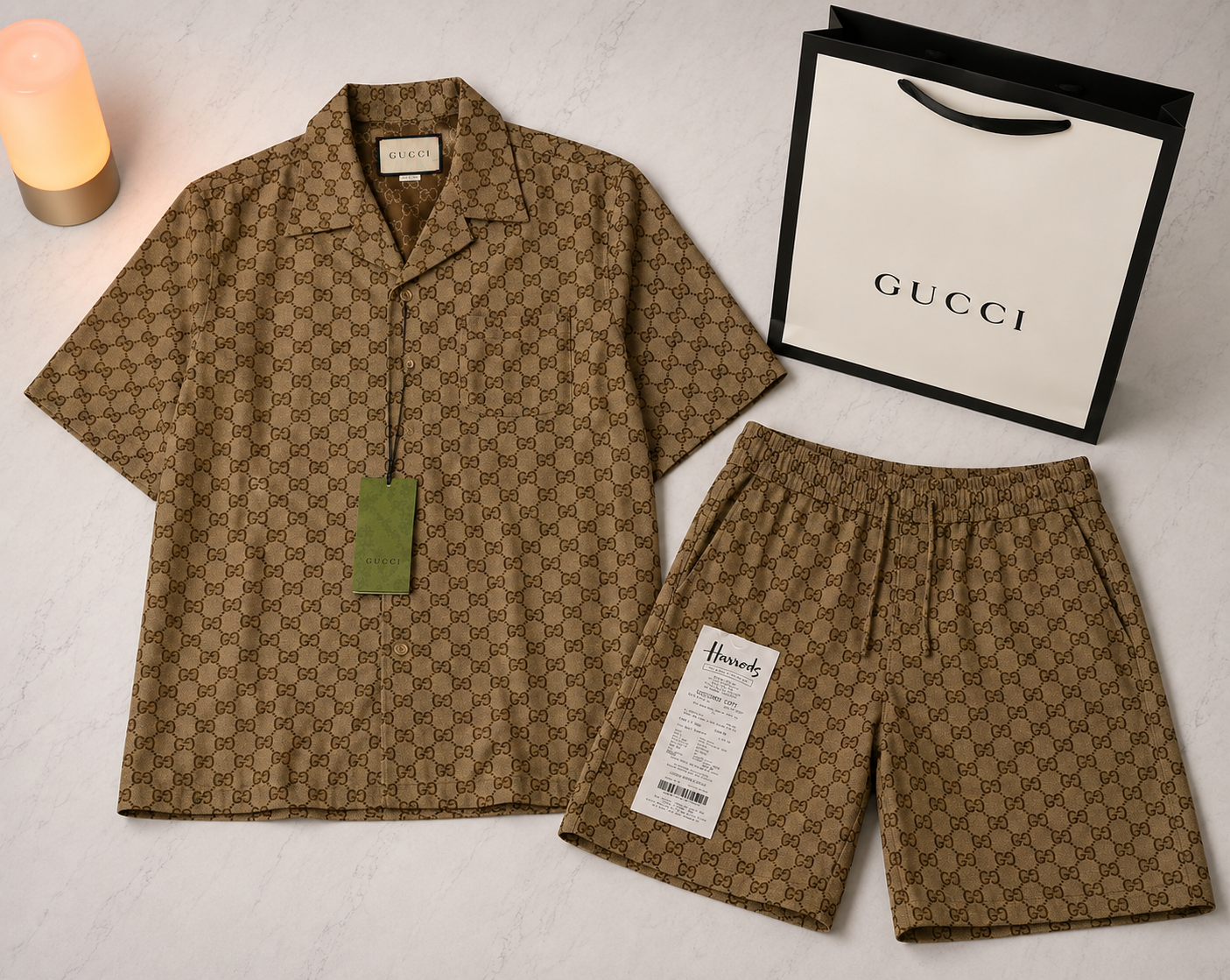 GUCCI SHIRT GG CANVAS (SIZE S-XL)