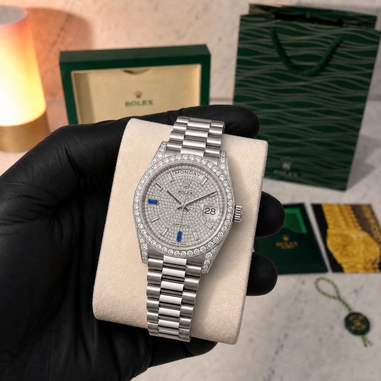 ROLEX SAPPHIRE DAY-DATE 40