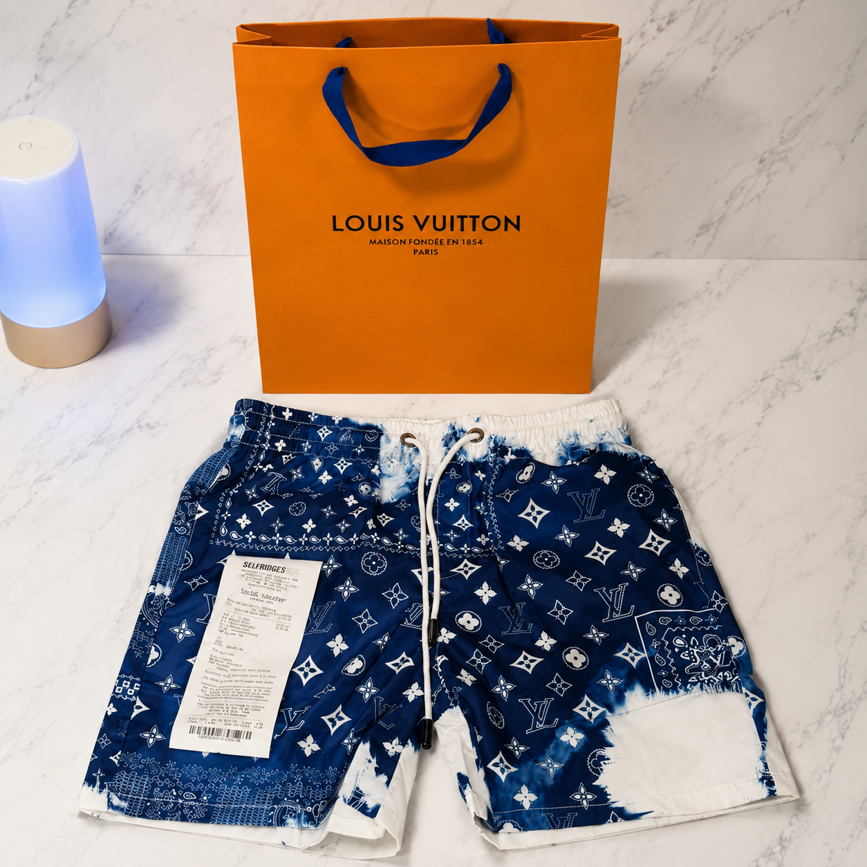 LV BANDANA SWIM SHORTS (SIZE M-XL)