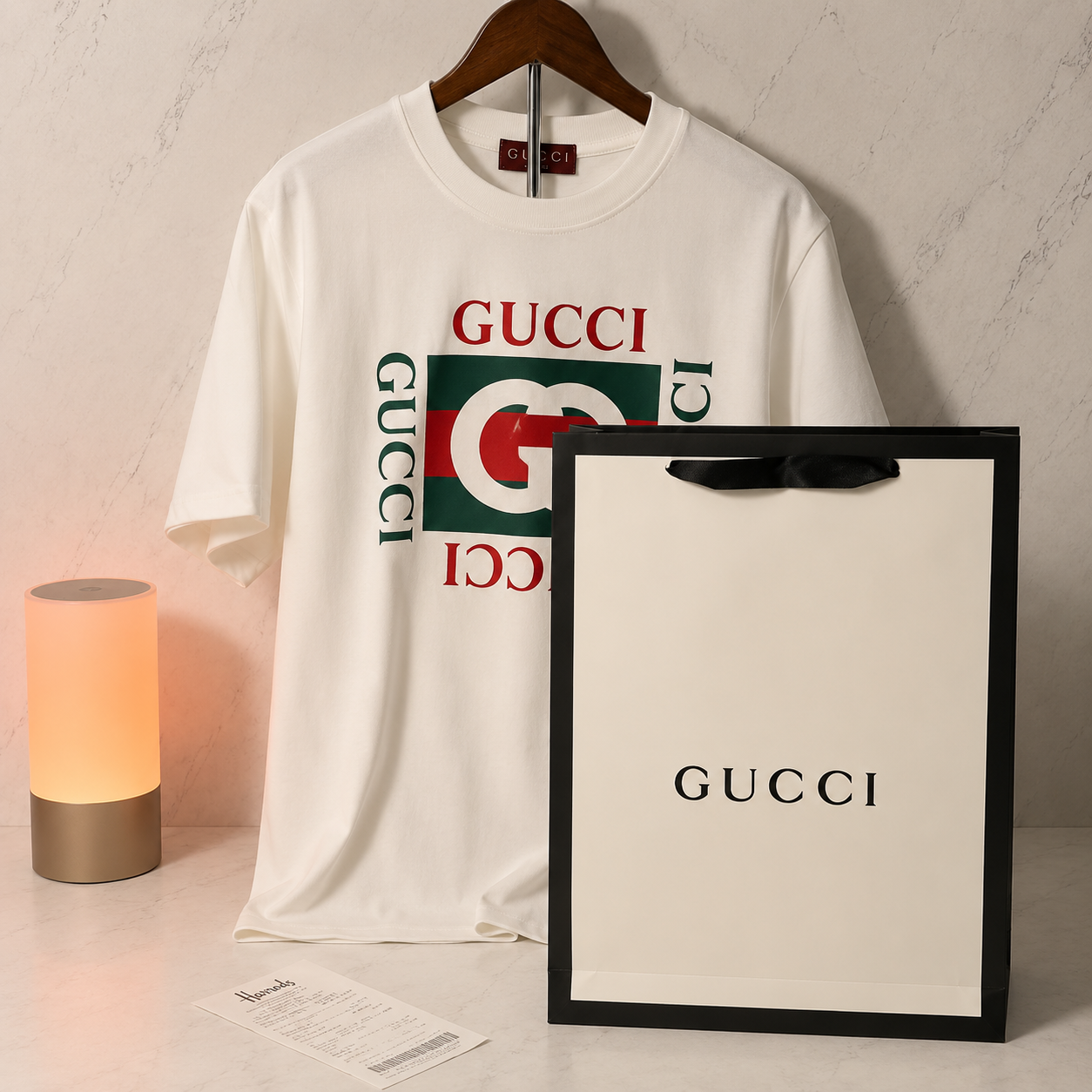GUCCI PRINT T-SHIRT (SIZE S-XL)