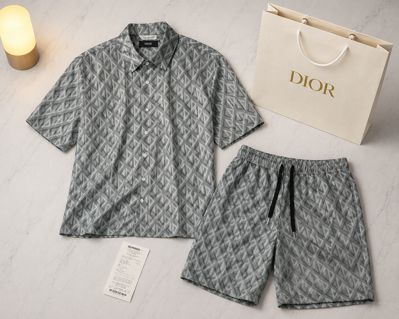 DIOR CD DIAMOND SET (SIZE M-XL)