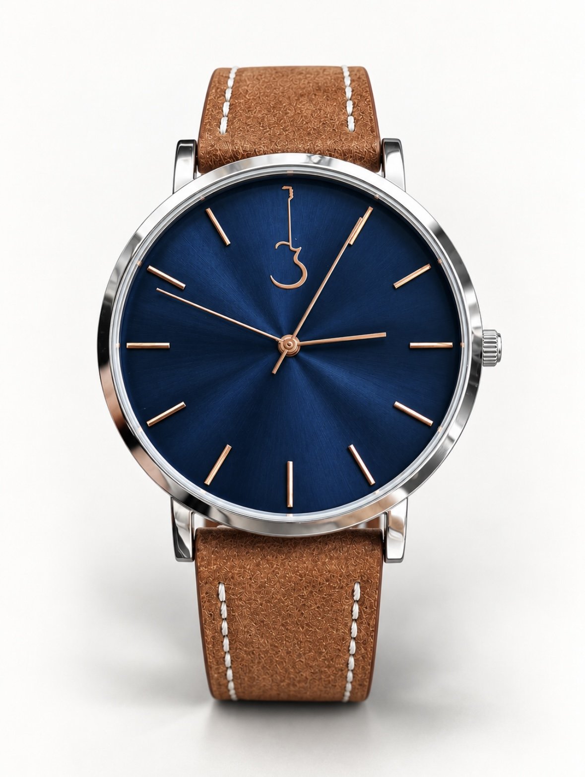 LP Blue with tan leather strap