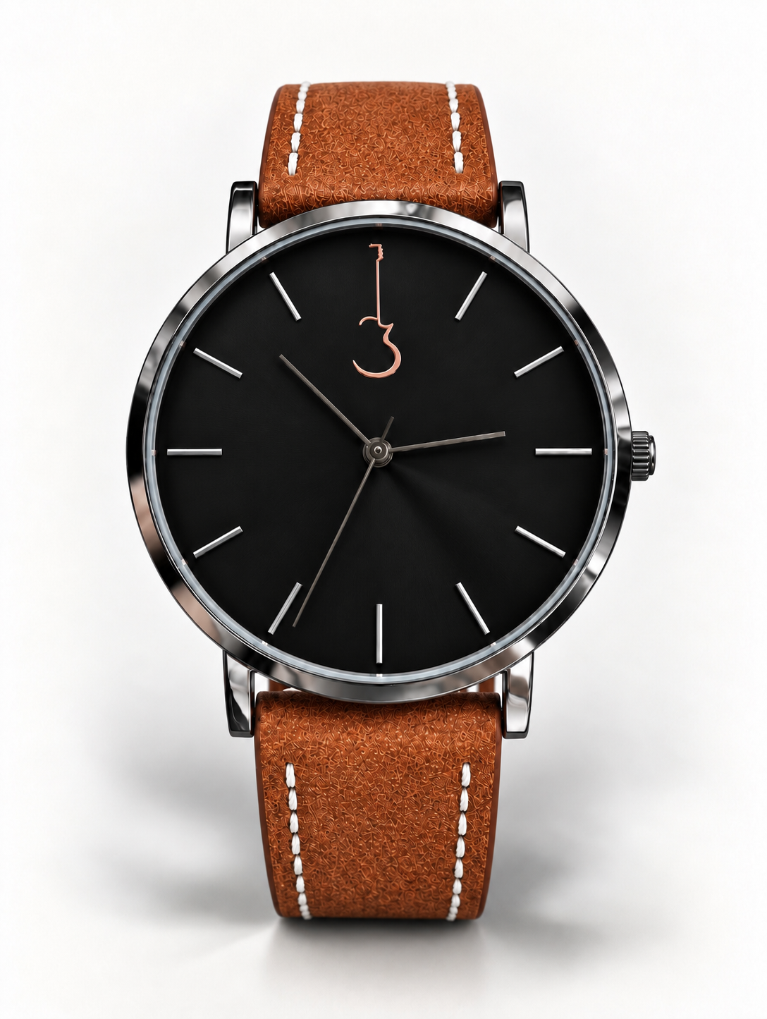 LP Black with tan leather strap