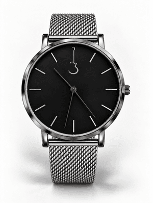 LP Black with steel mesh strap