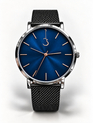 LP Blue with steel mesh strap