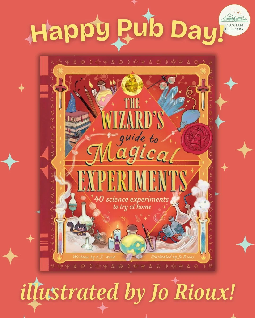 Happy Pub Day to A. J. Wood's WIZARD'S GUIDE TO MAGICAL EXPERIMENTS, with gorgeous, fantastical illustrations by our own Jo Rioux. Congrats, Jo, and the entire team on your beautiful work!

@joriouxdraws @magiccatpublishing @abramsbooks