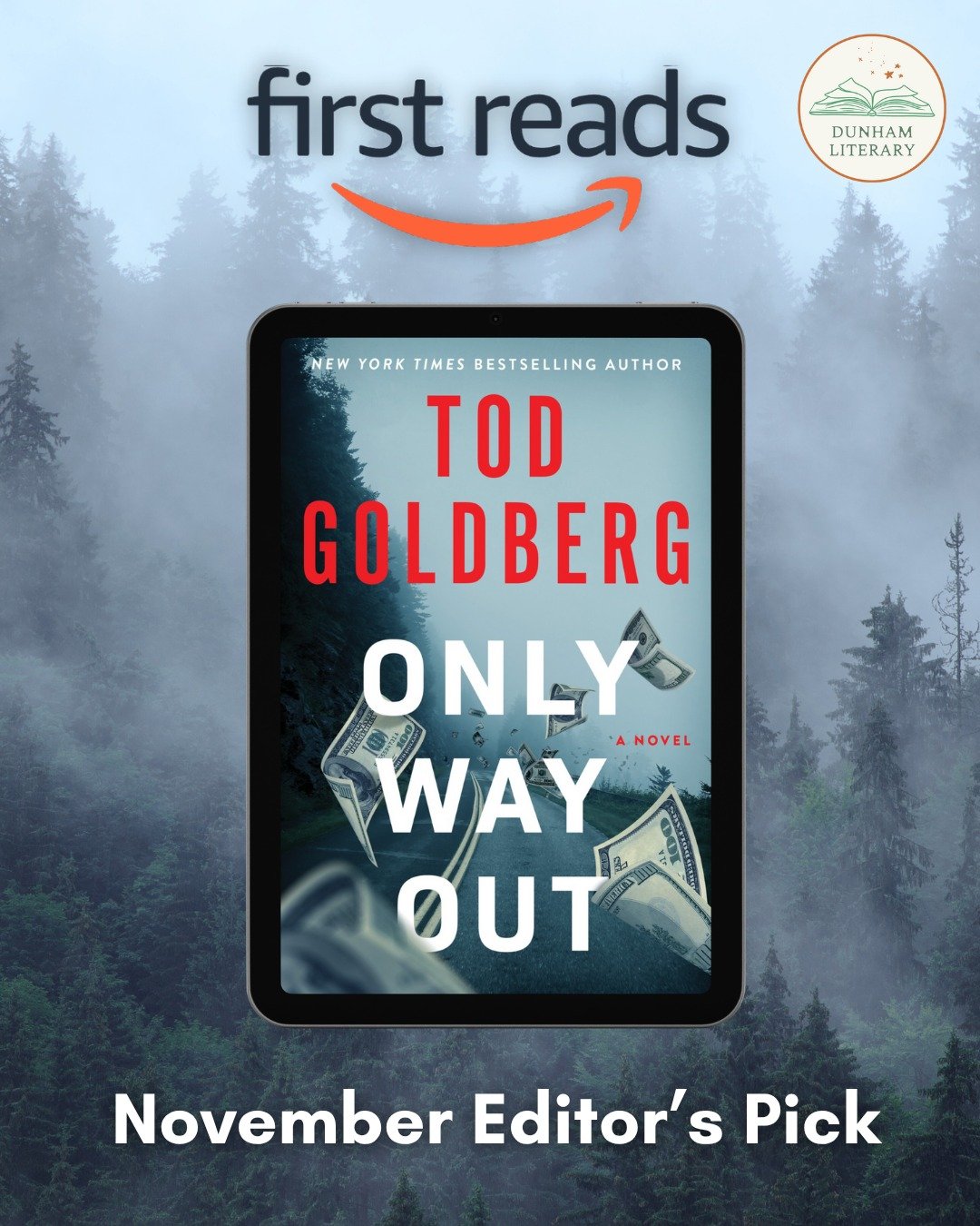 Tod Goldberg's ONLY WAY OUT is an Amazon First Reads pick for the month of November, which means Prime members can get the ebook right now for FREE. The book will be available in all formats December 1st!

@todgoldberg