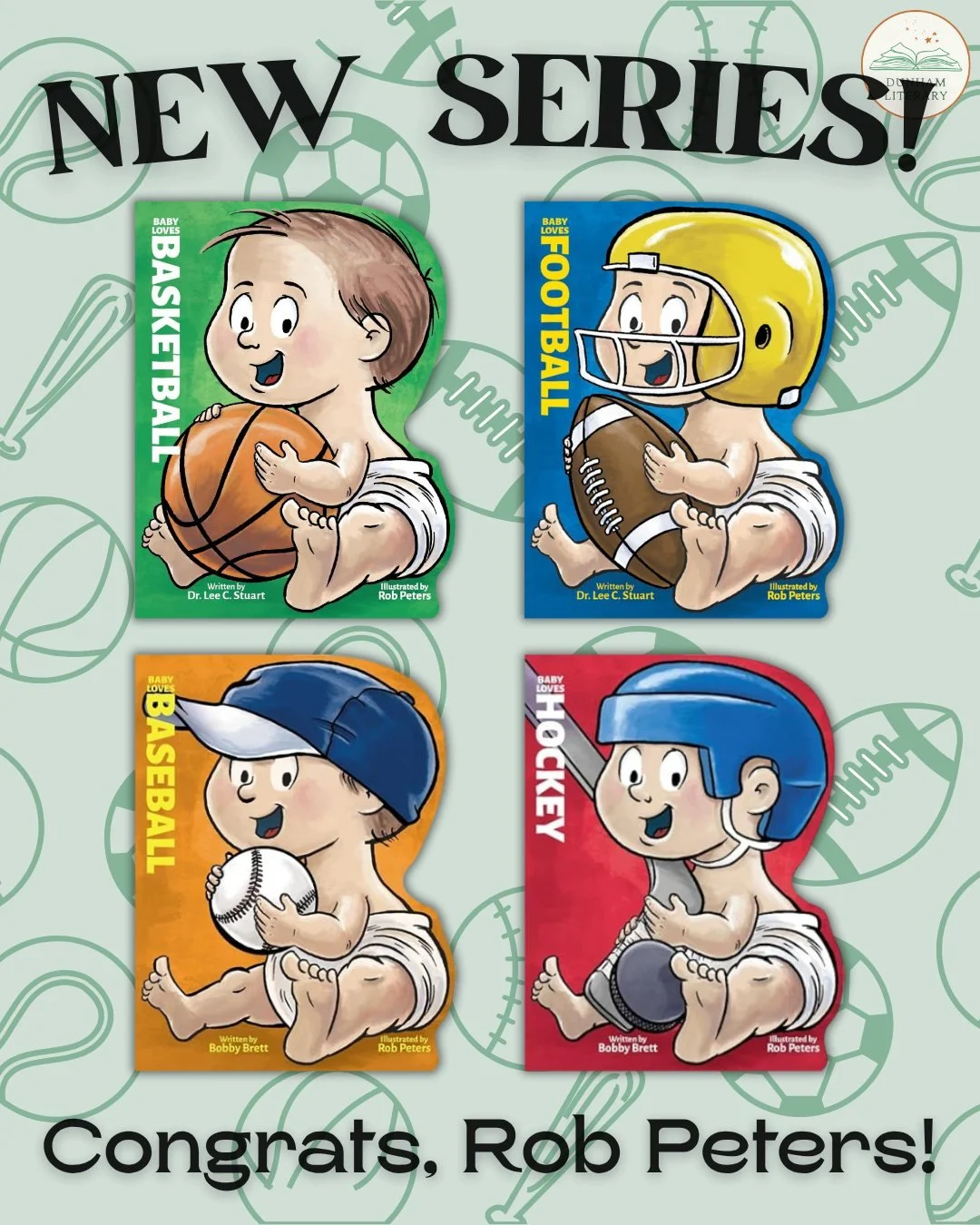 Congratulations Rob Peters, represented by Anjanette Barr, on these wonderful illustrations for the BABY LOVES SPORTS series from Ascend Books! 

The first books of the series, BABY LOVES FOOTBALL and BABY LOVES BASKETBALL, are available today! Look 