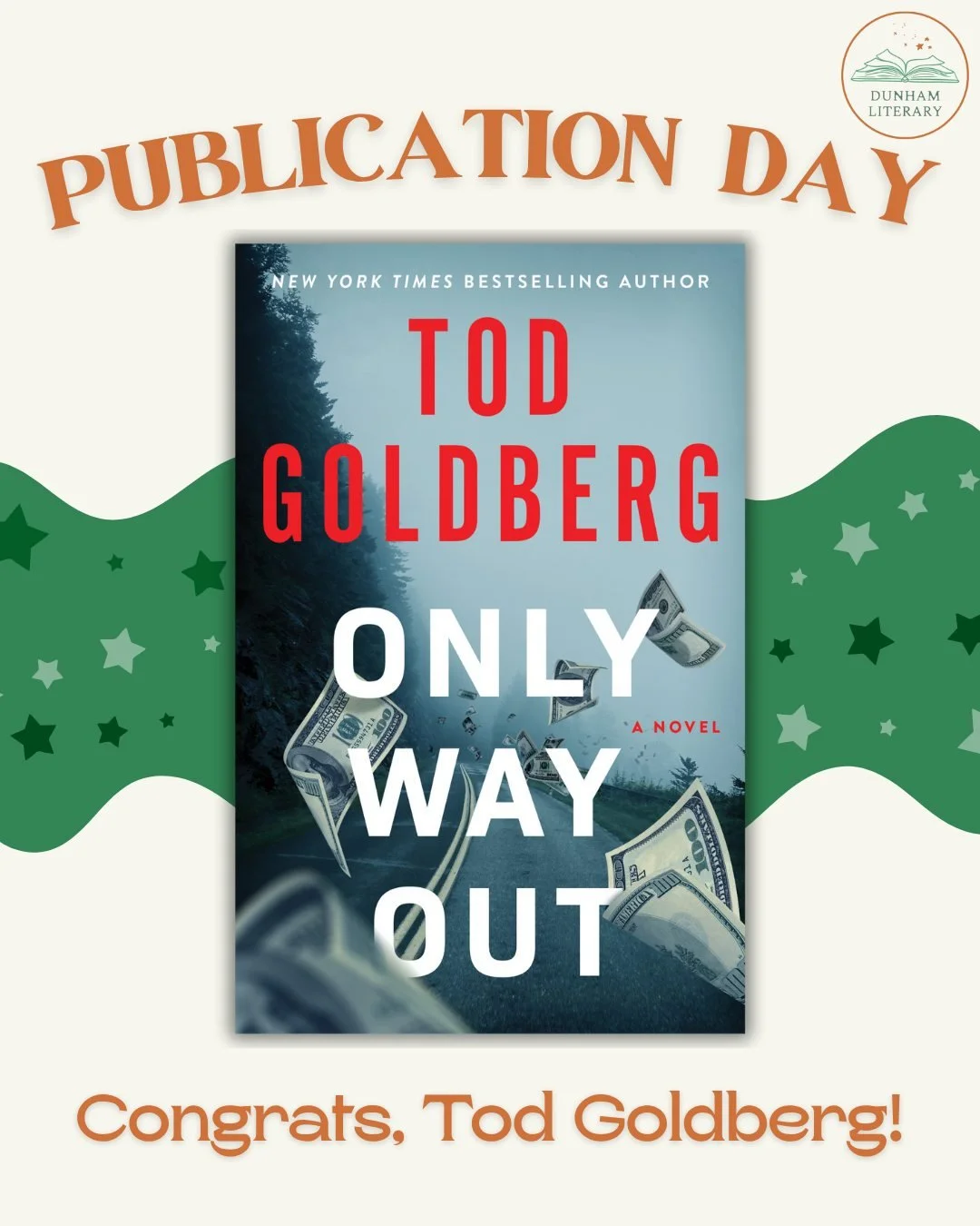 Happy Pub Day to Tod Goldberg for his new release, ONLY WAY OUT, from Thomas &amp; Mercer. Congrats, Tod! 

@todgoldberg @graciekdoyle