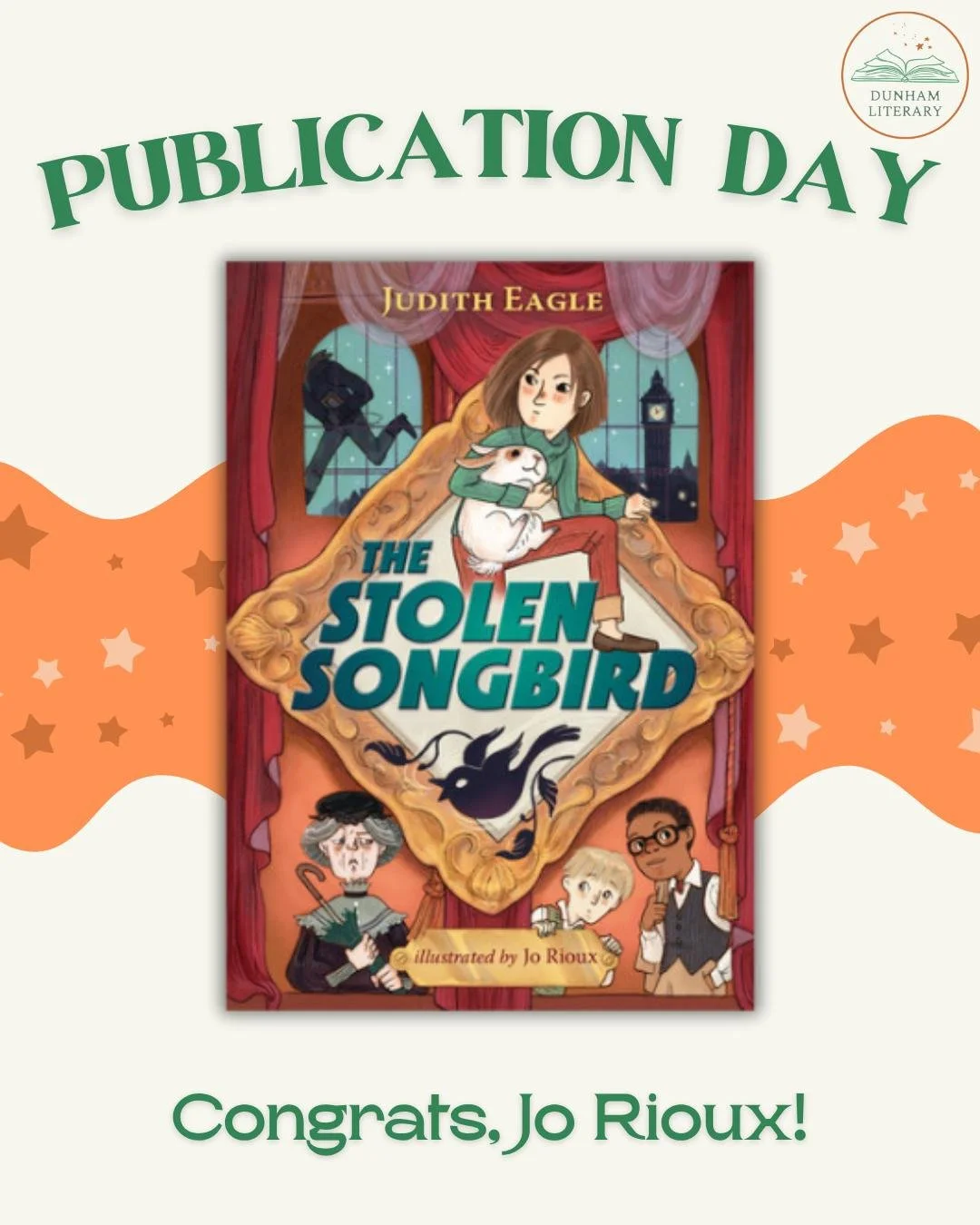 Happy Pub Day to Judith Eagle's THE STOLEN SONGBIRD, with gorgeous illustrations by our own Jo Rioux. Congrats, Jo, and the entire team on your beautiful work!

@candlewickpress @joriouxdraws @judith.eagle
