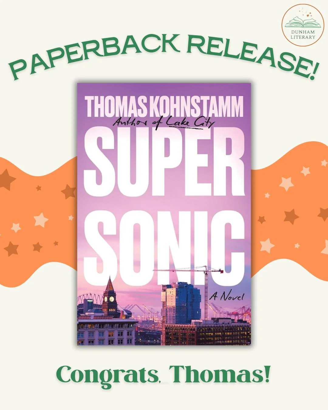 Happy Paperback Release Day to Thomas Kohnstamm's SUPERSONIC from Counterpoint Press. 💫 Grab yourself a copy today at your bookstore of choice! 

@thomas_kohnstamm @counterpointpress @dansmetanka