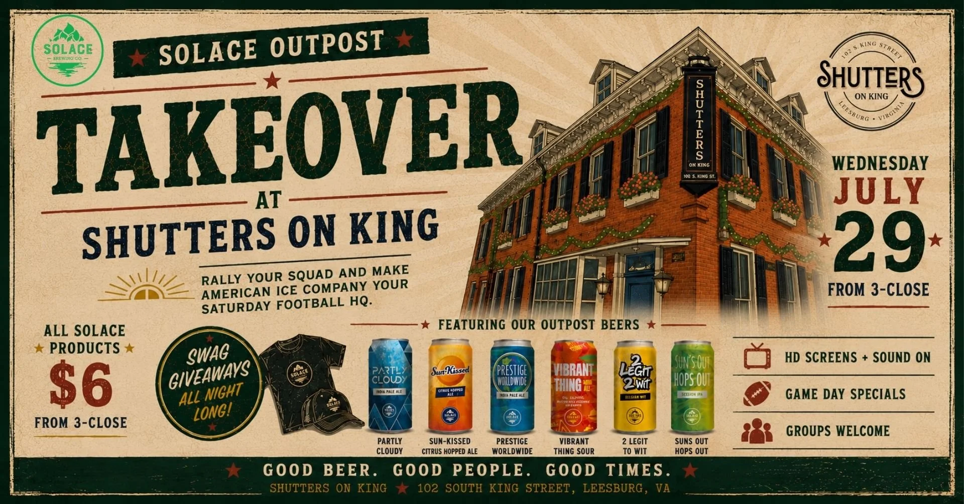 Solace Tap Takeover