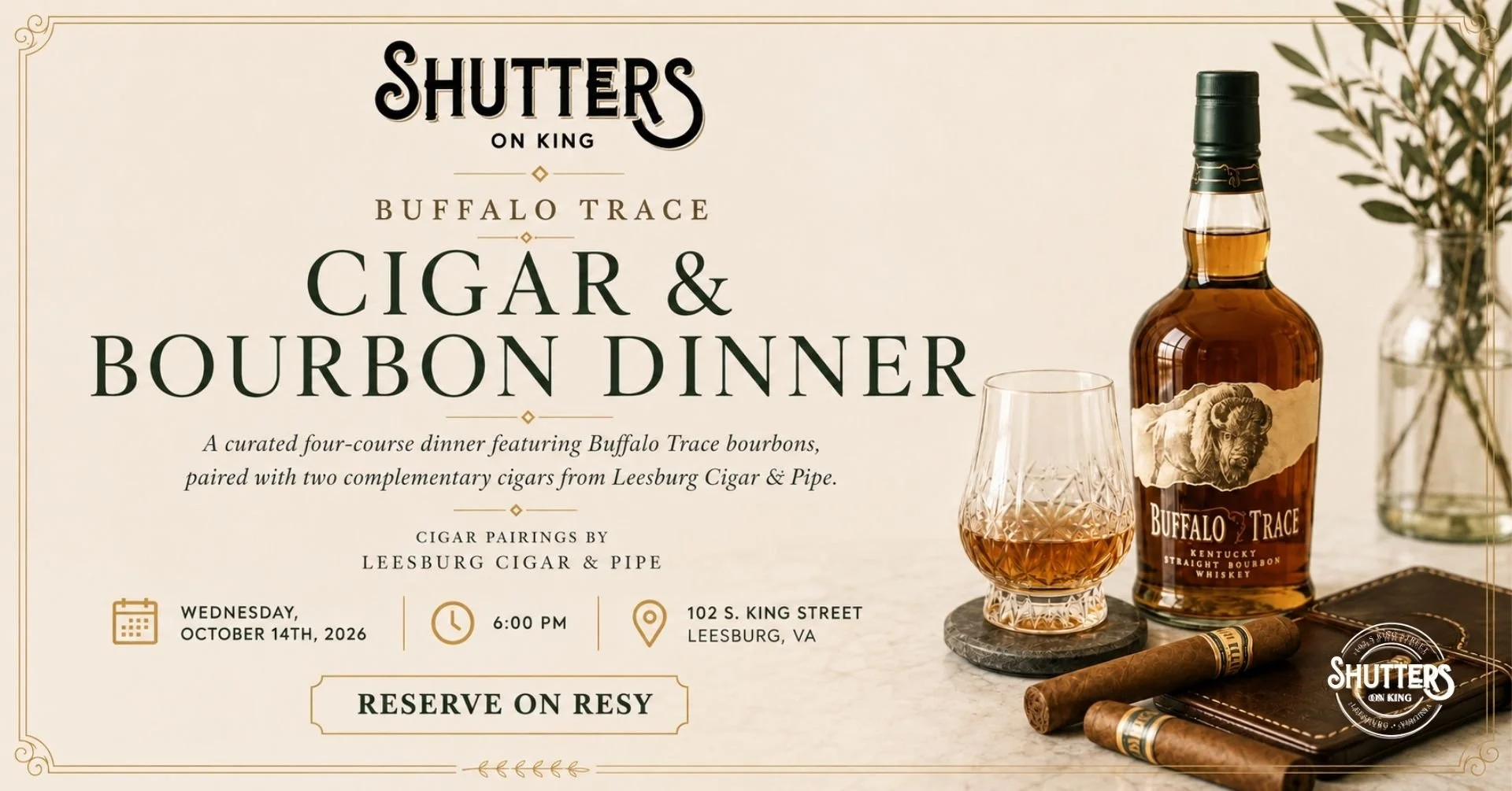 Cigar and Bourbon Dinner