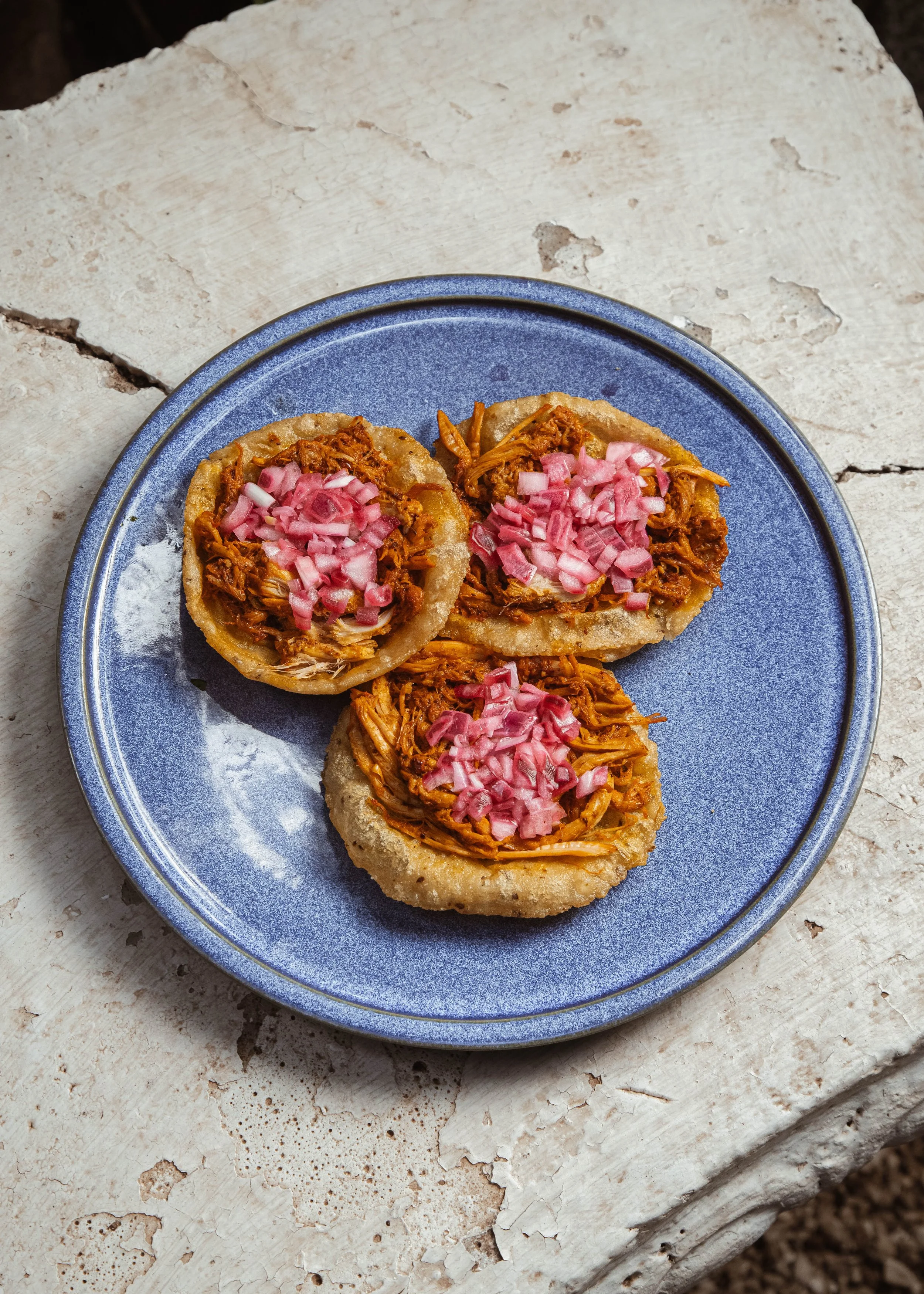 Panuchos de Cochinita pibil.