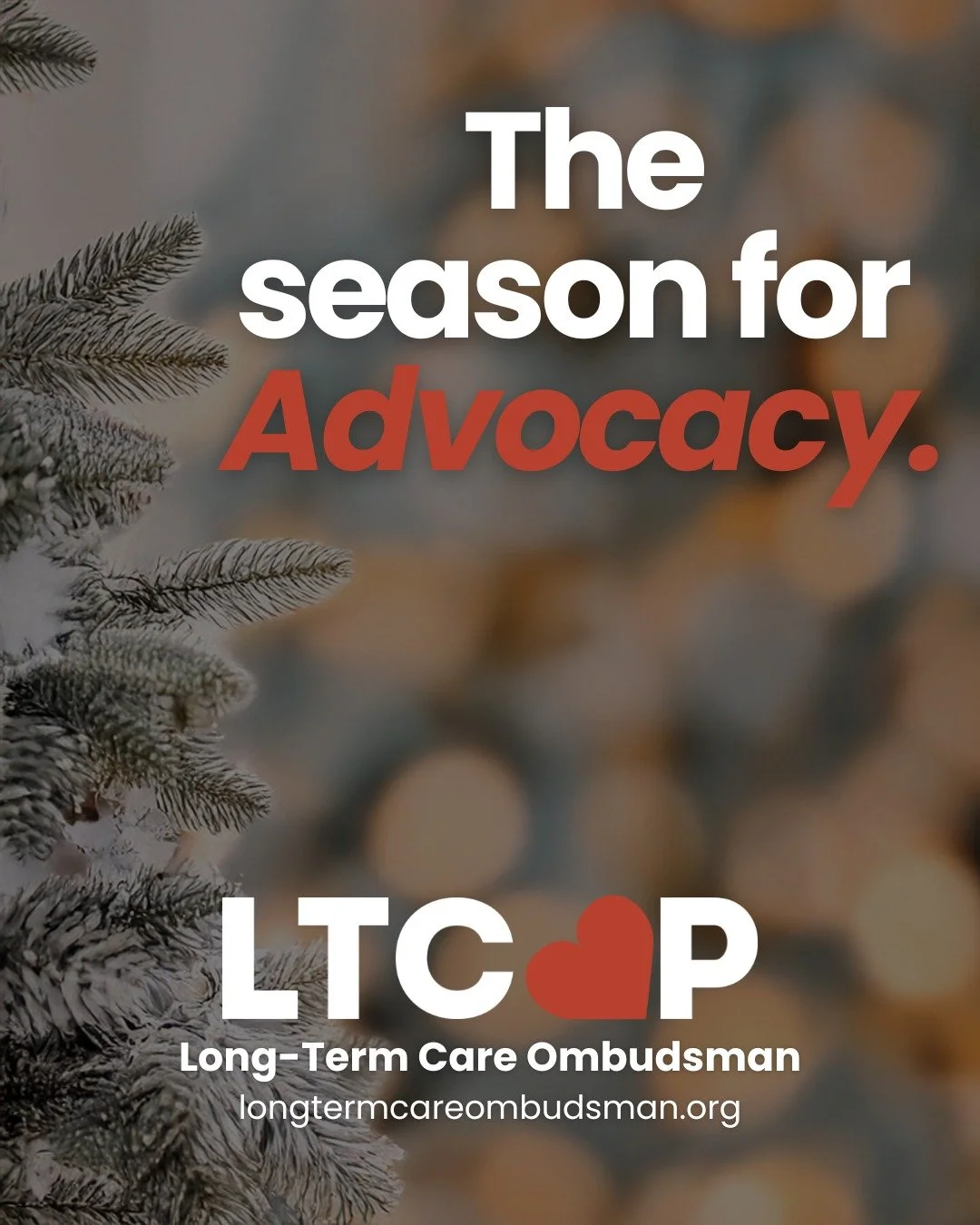 On this Christmas Eve, we reflect on the power of compassion. For many residents, connection and kindness make all the difference. Thank you to everyone who shares their time and care this season.

This is the season for advocacy. Now and into the ne