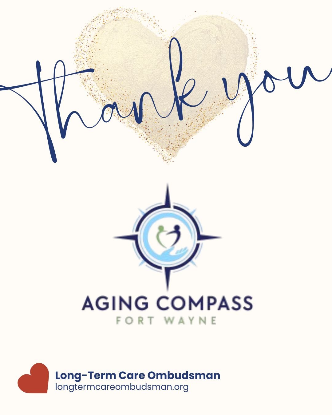 🤝 Community partners make advocacy possible

We&rsquo;re proud to recognize Aging Compass for standing with the Long Term Care Ombudsman Program and supporting our mission to protect the rights of residents.

Partnerships like this help ensure educa