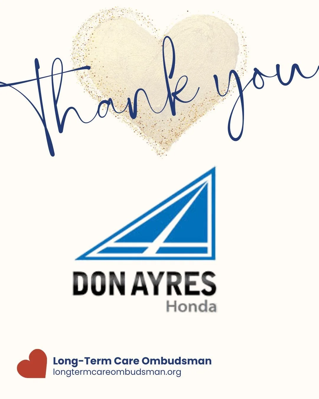 🌟 Partner appreciation

We&rsquo;re proud to recognize Don Ayres as an annual partner supporting advocacy for residents in long-term care.

Their commitment helps ensure residents and families have access to trusted support and information.

#ThankY
