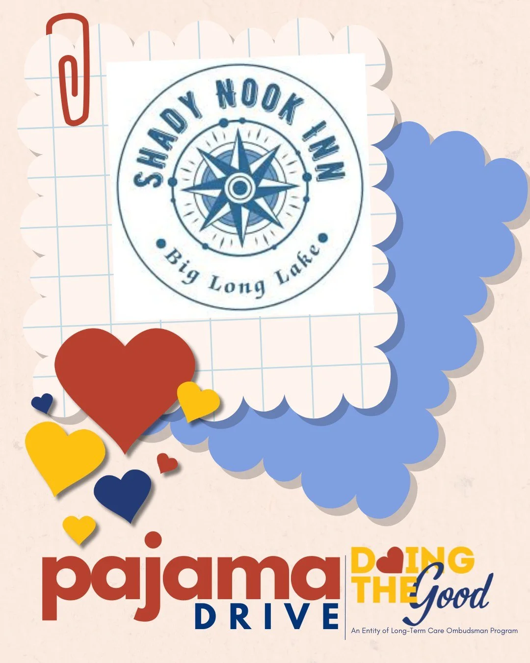 📍 Pajama Drive Drop-Off Spotlight

A big thank you to the Shady Nook Inn in LaGrange for serving as a Pajama Drive collection site this year!

Community partners help make it easy for neighbors to give back and support residents who need it most.

?