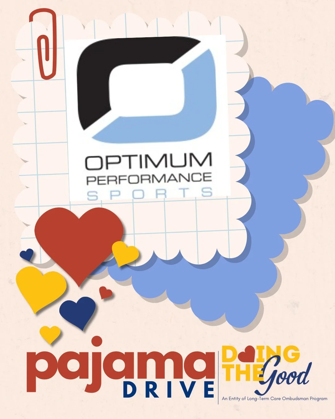 📍 Pajama Drive Drop-Off Spotlight

A big thank you to Optimum Performance Sports for serving as a Pajama Drive collection site this year!

Community partners help make it easy for neighbors to give back and support residents who need it most.

🧡 Ne