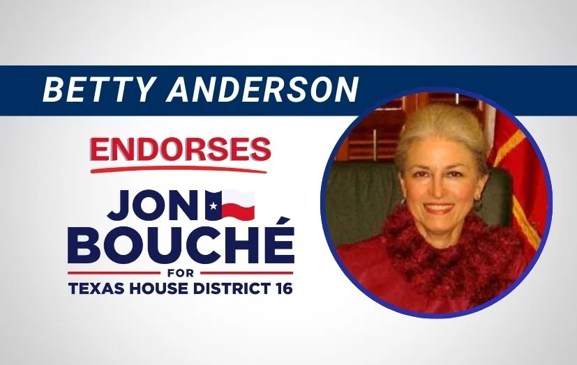 Betty Anderson Endorses Jon Bouché for HD 16