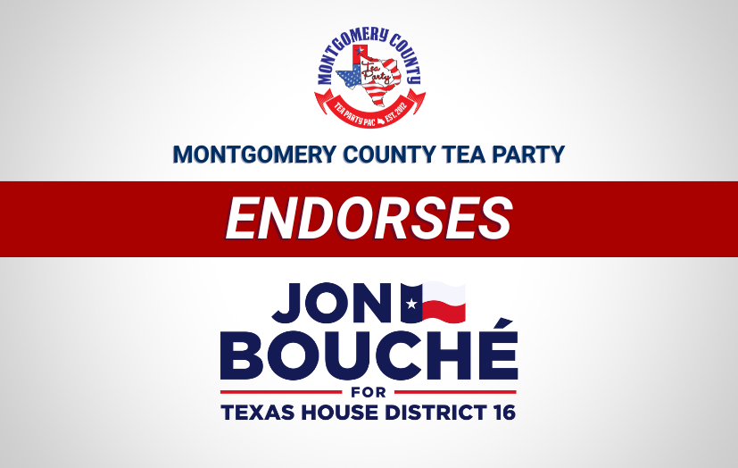 Montgomery County Tea Party Endorses  Jon Bouché for HD 16