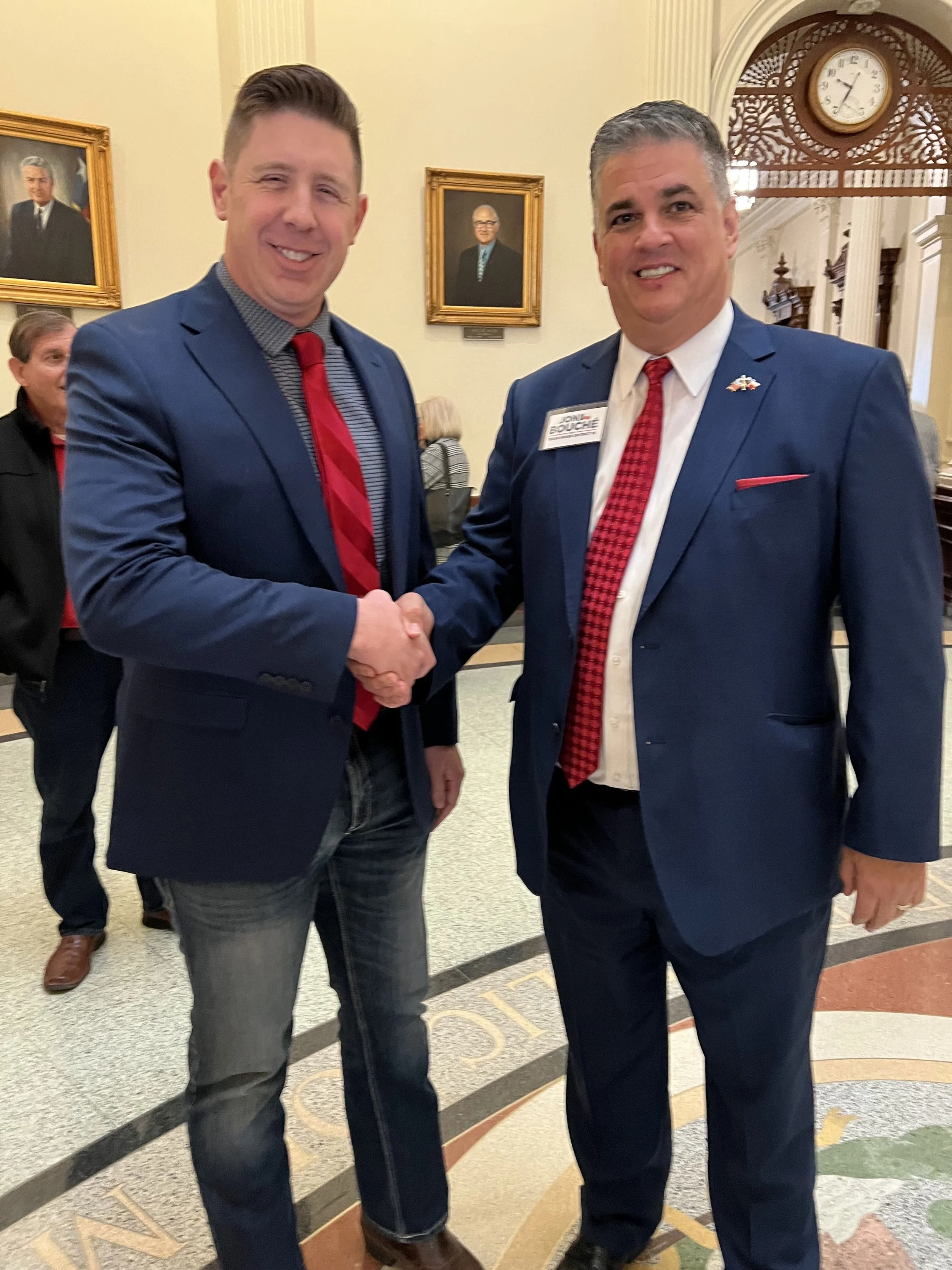 Jon Bouche with David Covey