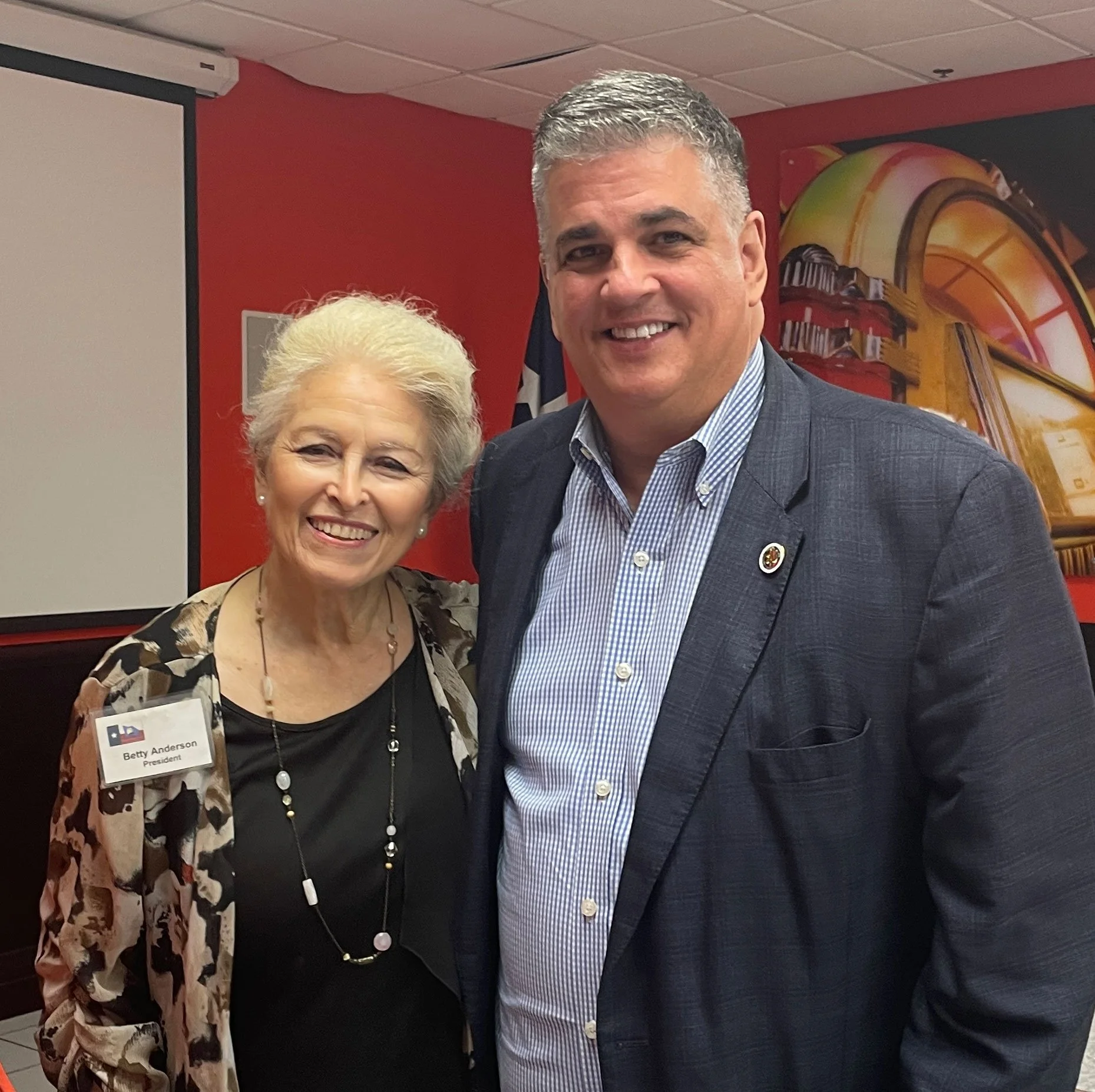 Jon Bouche with Betty Anderson