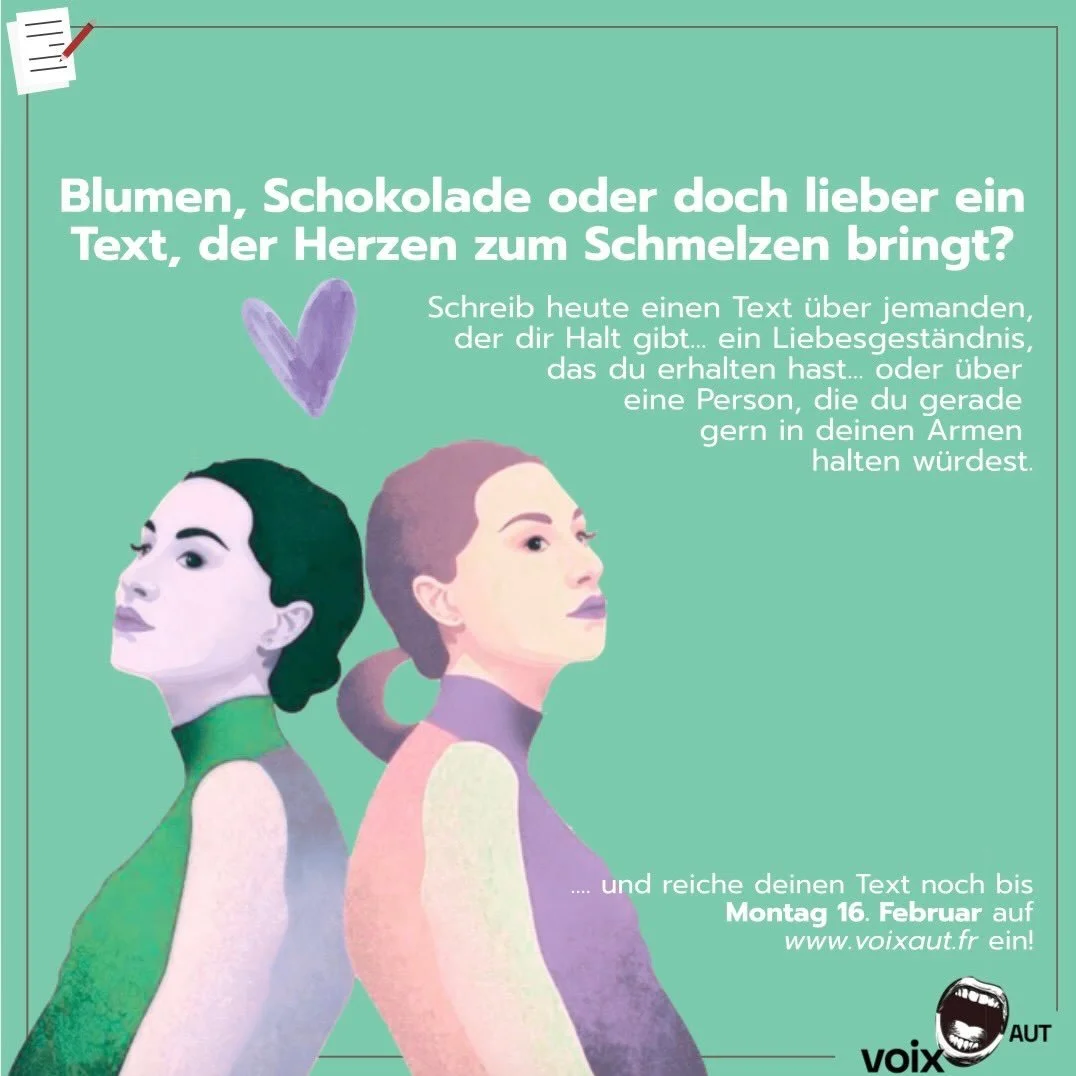 &Eacute;cris aujourd&rsquo;hui un texte sur quelqu&rsquo;un qui te soutient&hellip;une d&eacute;claration d&rsquo;amour que tu as re&ccedil;ue &hellip;ou sur une personne que tu aimerais tenir dans tes bras en ce moment.💌