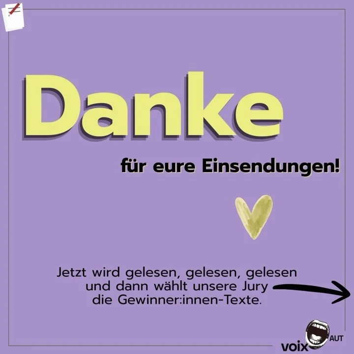 Nous vous remercions pour toutes vos contributions ! 📚
&Agrave; partir de maintenant, nous allons lire, lire et encore lire, puis le jury s&eacute;lectionnera les textes gagnants. Nous sommes impatient:e:s ! ✨

Wir bedanken uns f&uuml;r all eure Ein