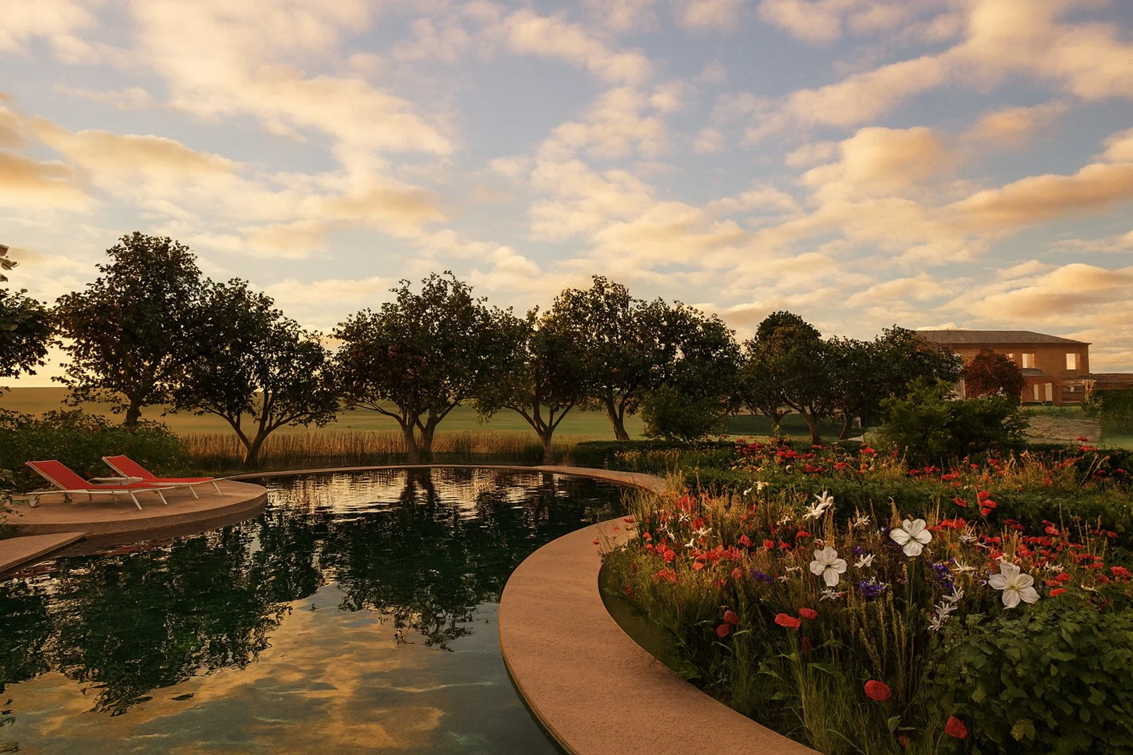 Jardin pour la biodiversité, Didcot, Angleterre.