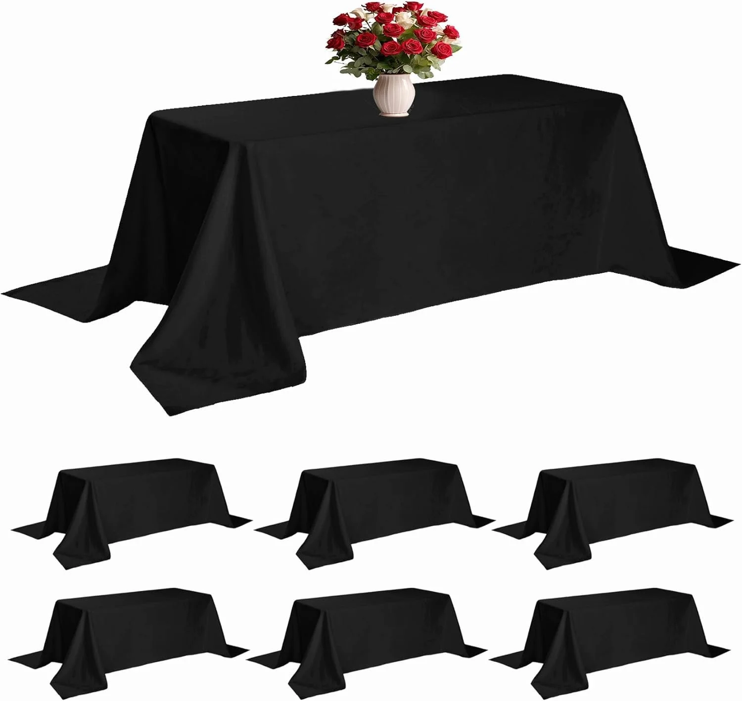 90 x 132 Black Banquet Linen