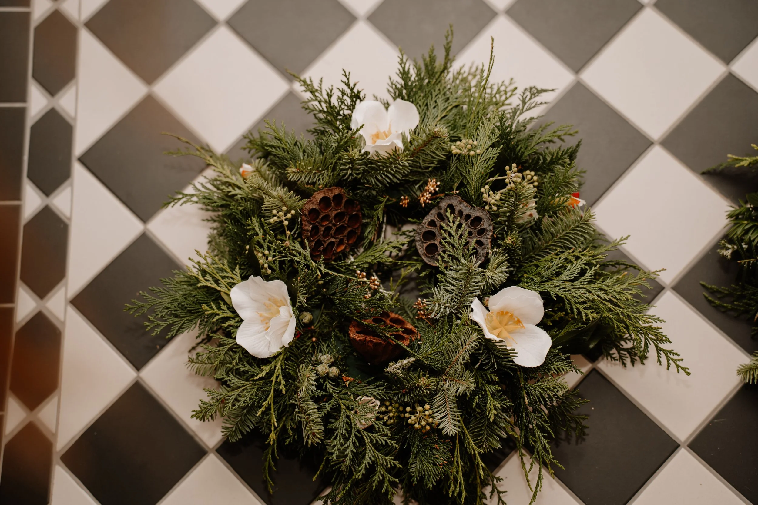 Christmas Grave Wreath