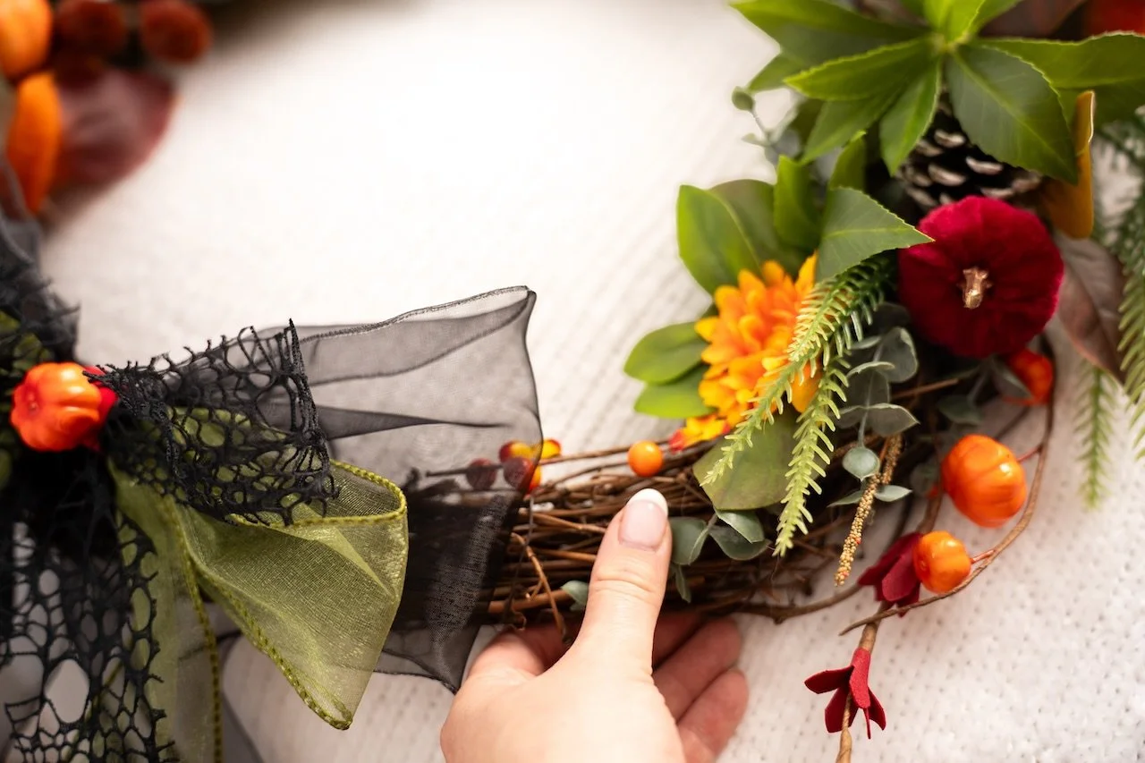 Halloween Deluxe handcrafted wreath eight