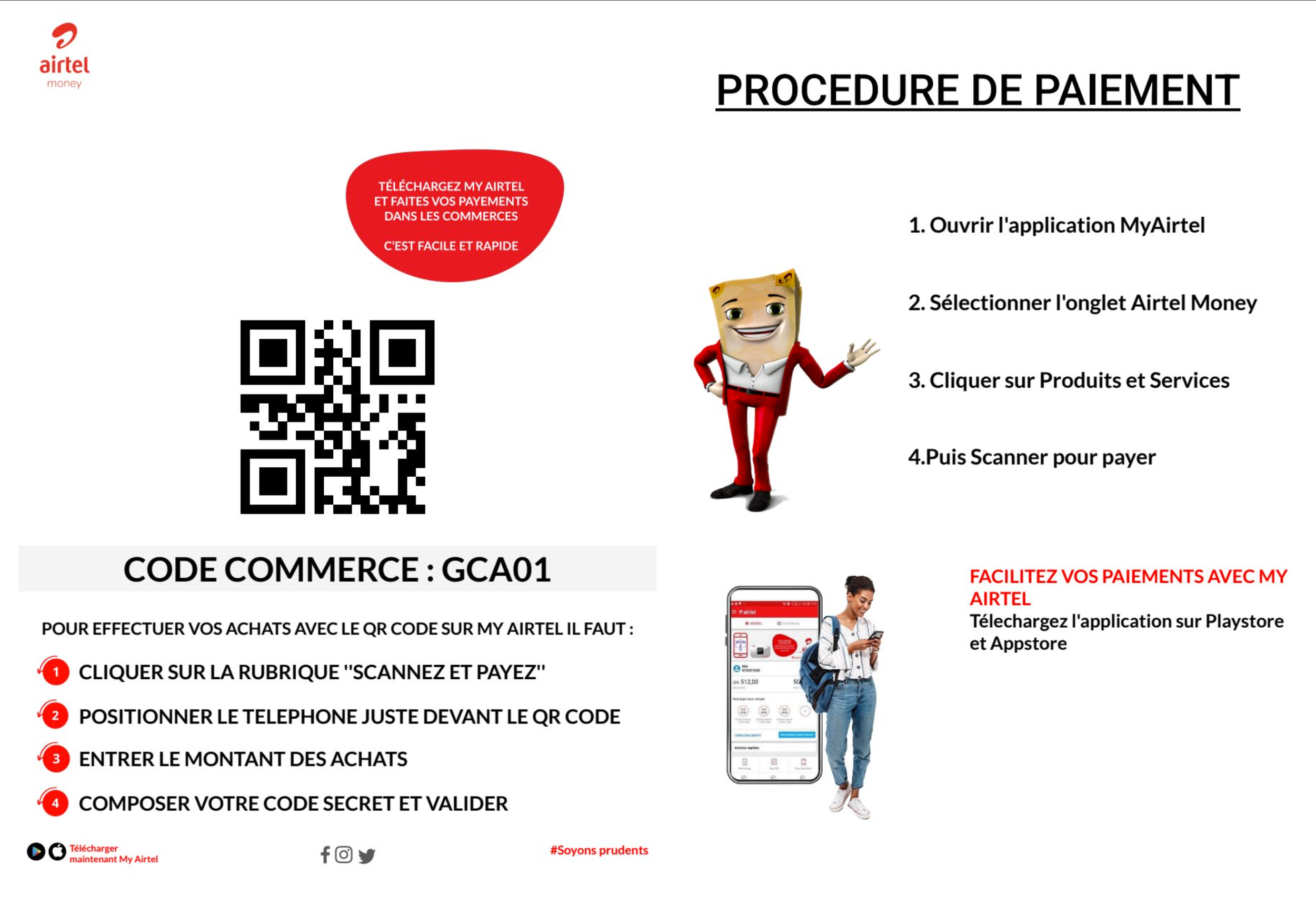Paiement Airtel Money GCA