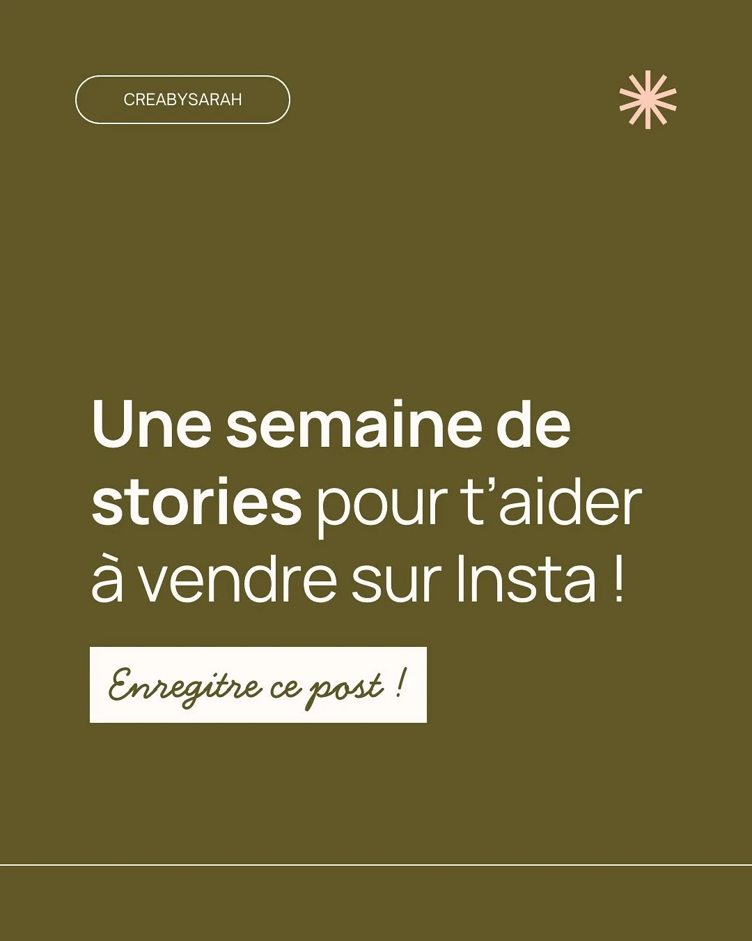 Vendre en stories, c&rsquo;est avant tout cr&eacute;er un vrai lien avec les gens qui te suivent. 

&Ccedil;a passe par le fait de partager ton quotidien, de donner envie &agrave; travers ton univers et aussi de prouver ton expertise avec des t&eacut