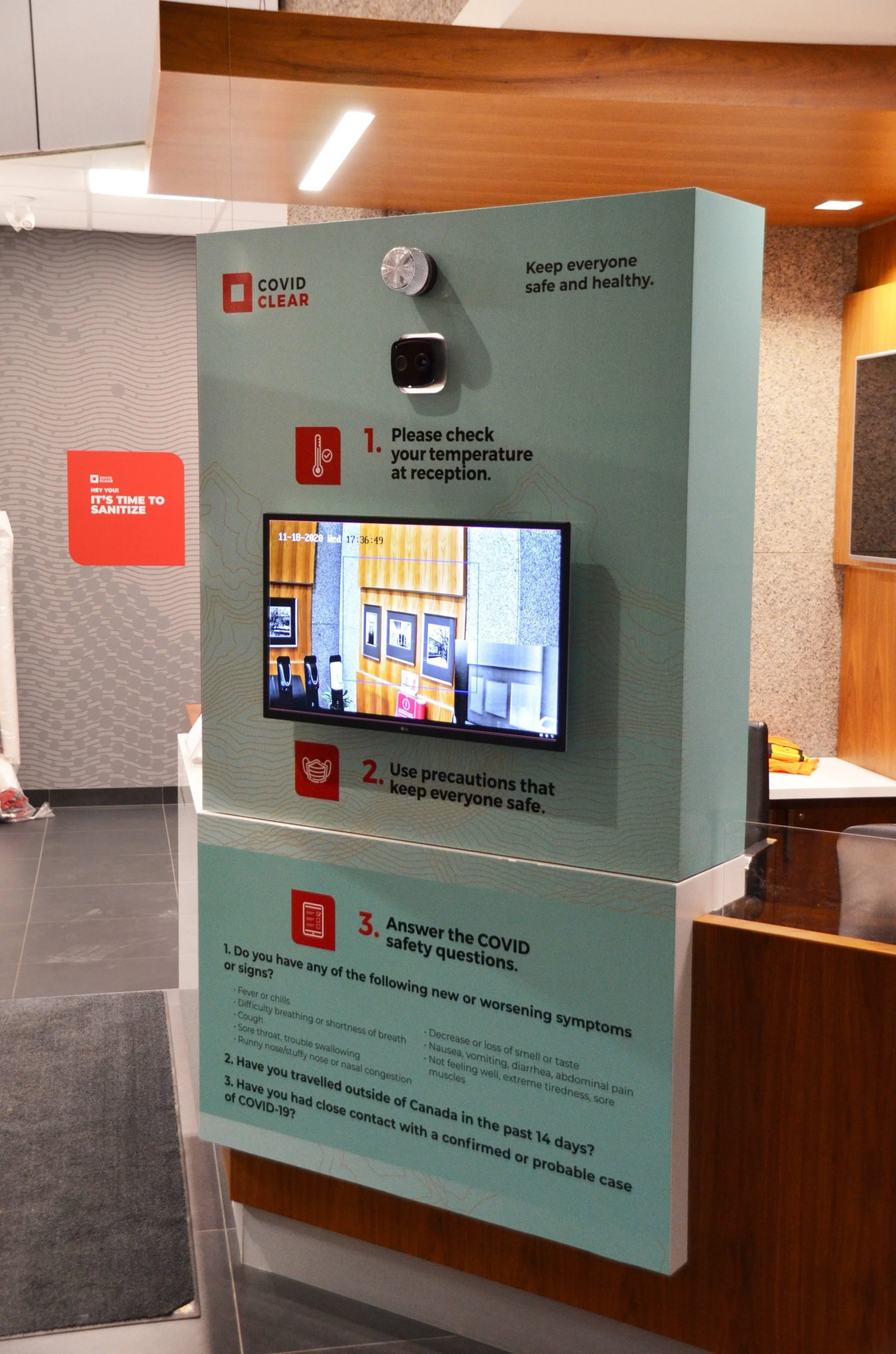 Gore Mutual custom fabricated interior display