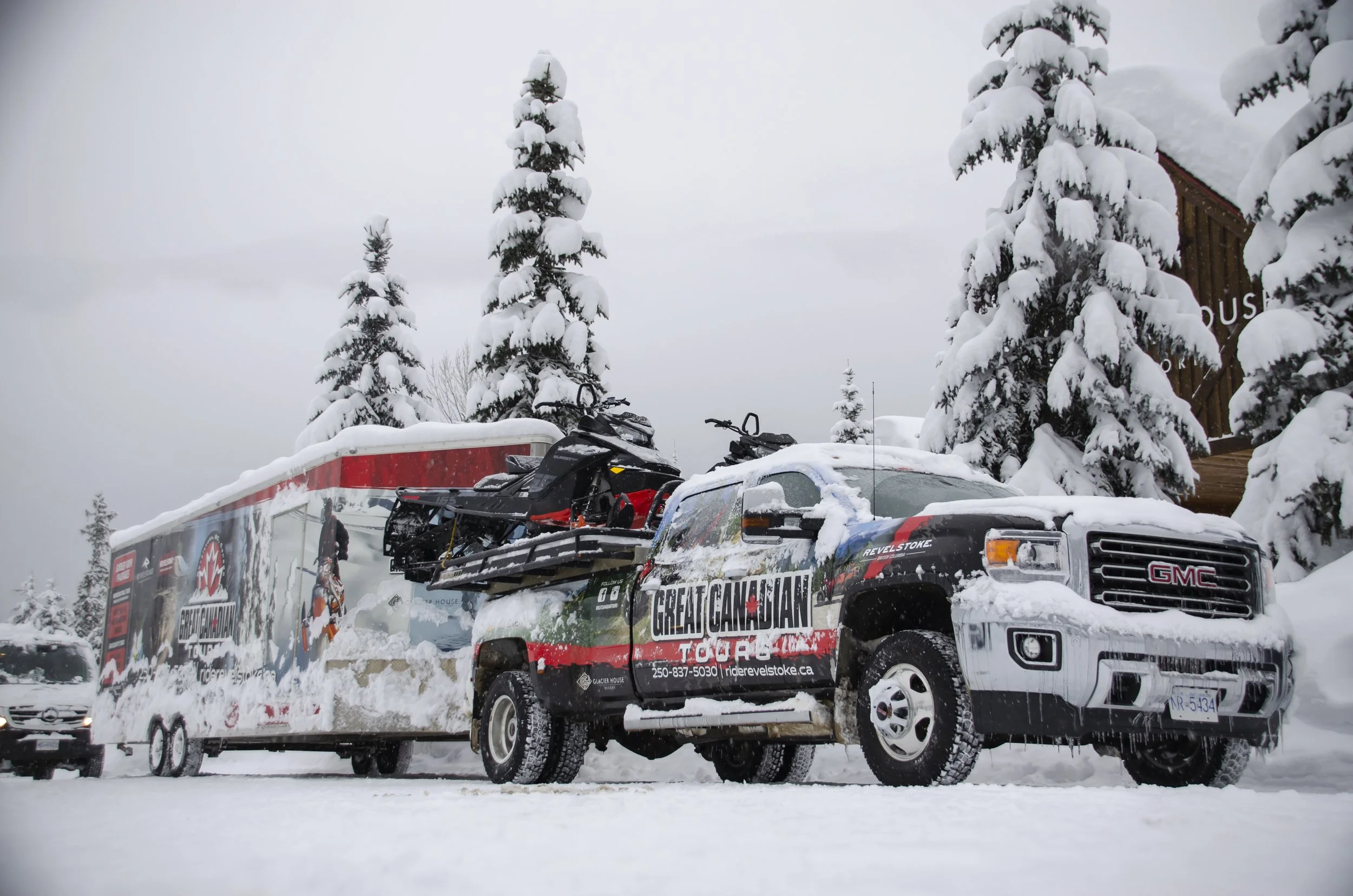 Great Canada Tours Truck and Trailer wrap Revelstoke British Columbia
