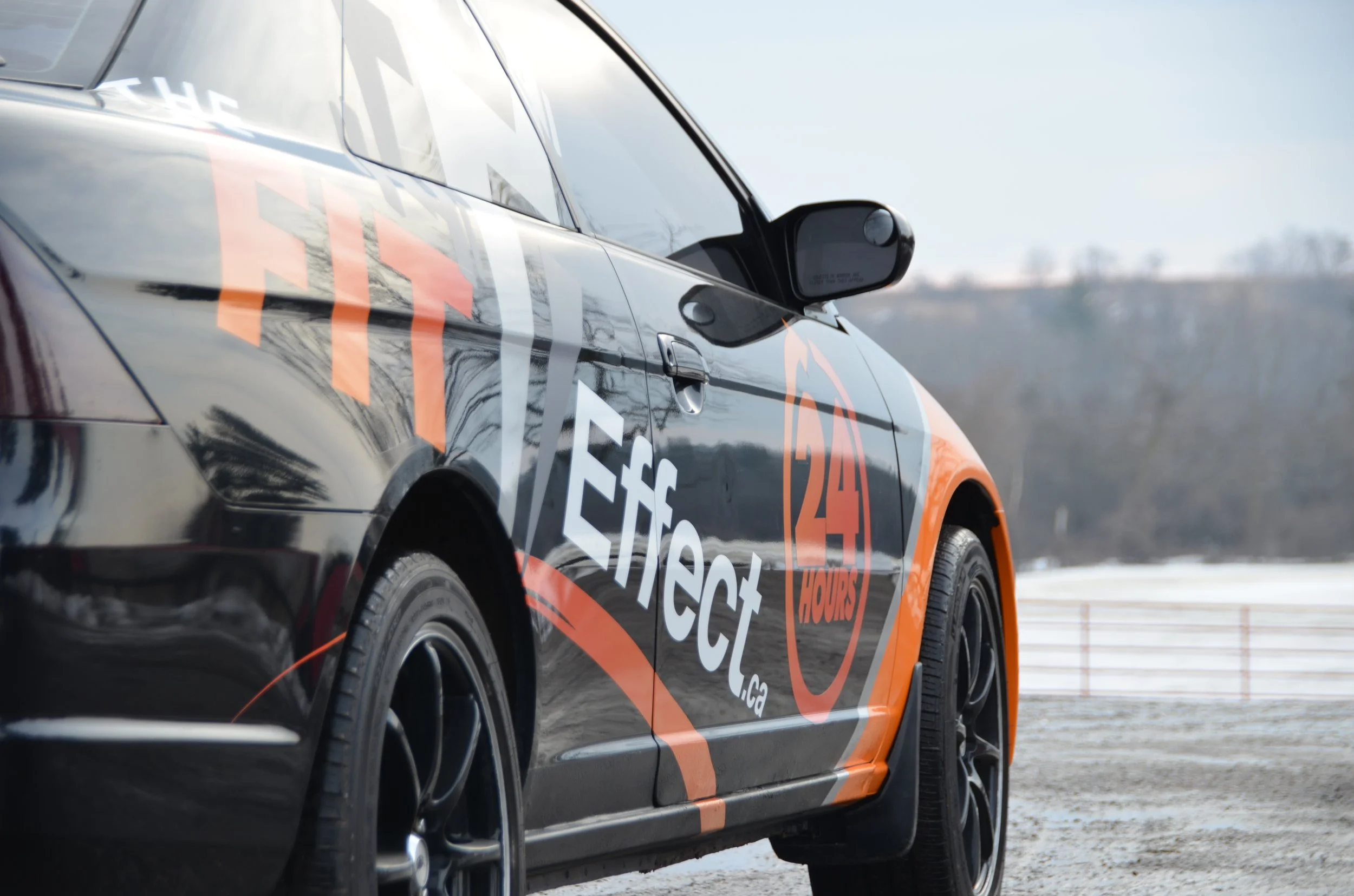 Fit Effect 3M vehicle wrap side view close up