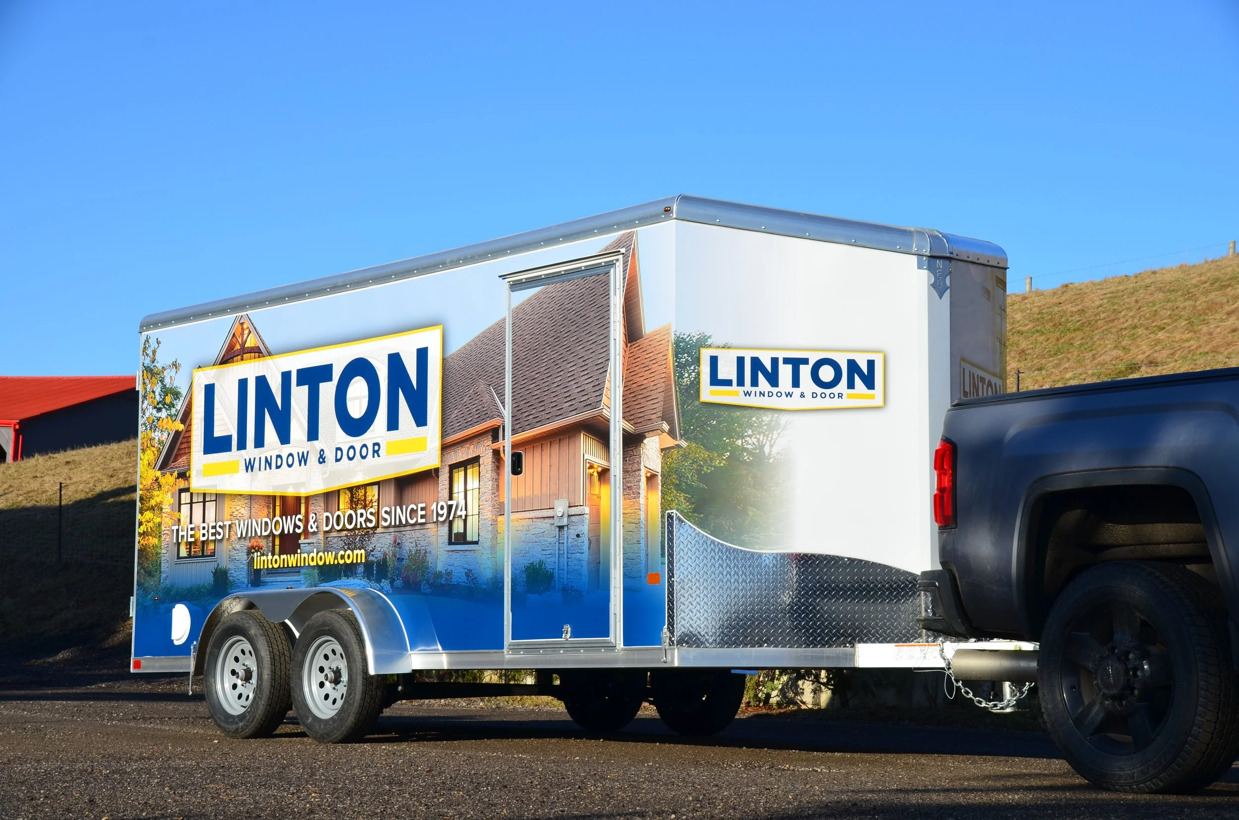 Linton Window and Door trailer wrap