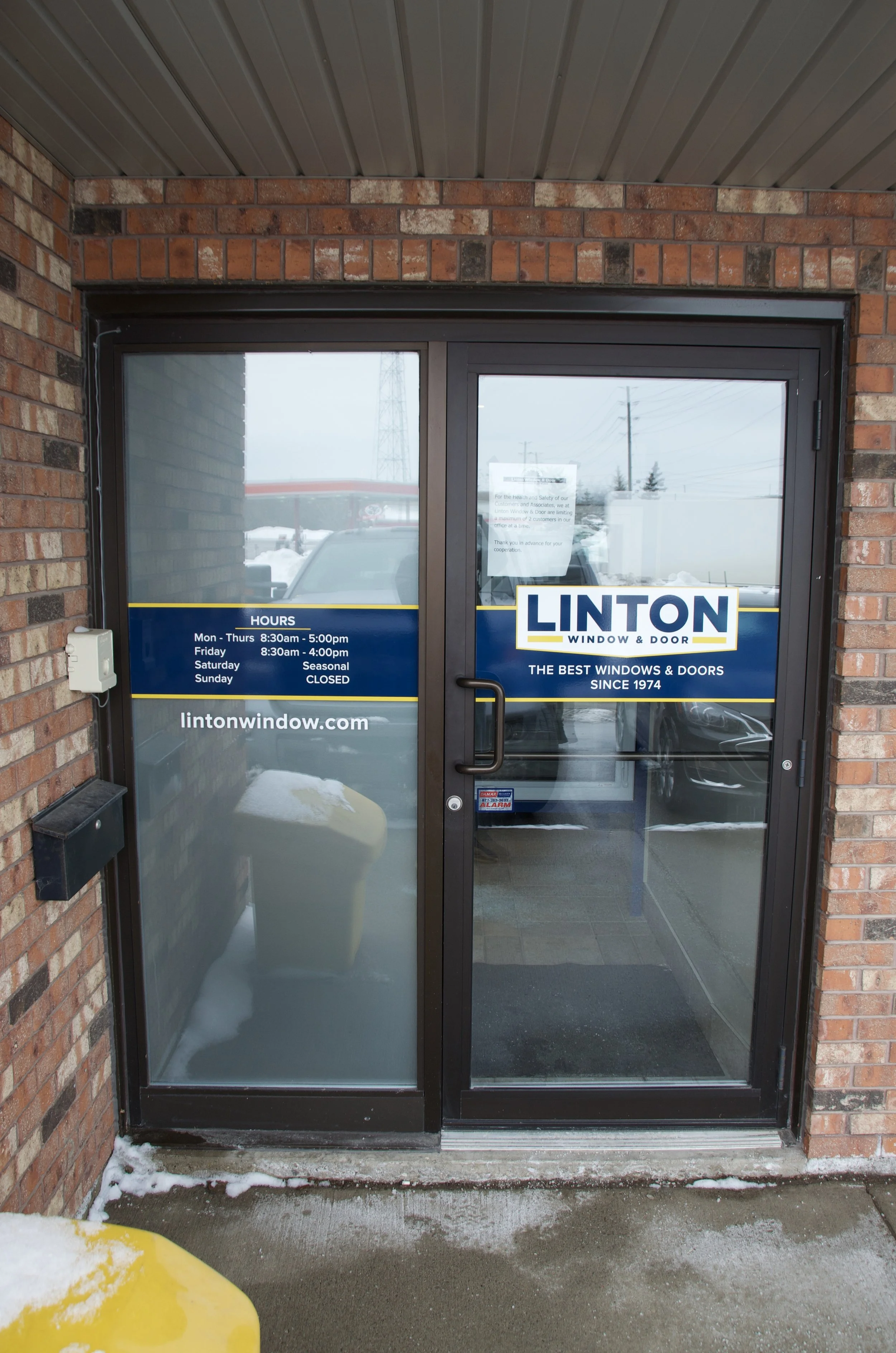 Linton Window and Door Exterior door vinyl
